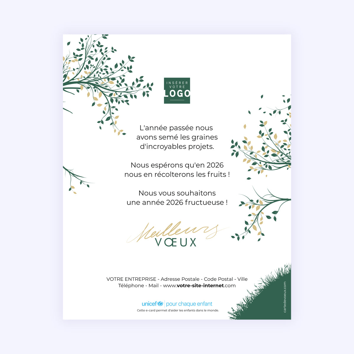 Rires dans l’Arbre | Vœux professionnels • Carte virtuelle • eCard Image photo N° 1