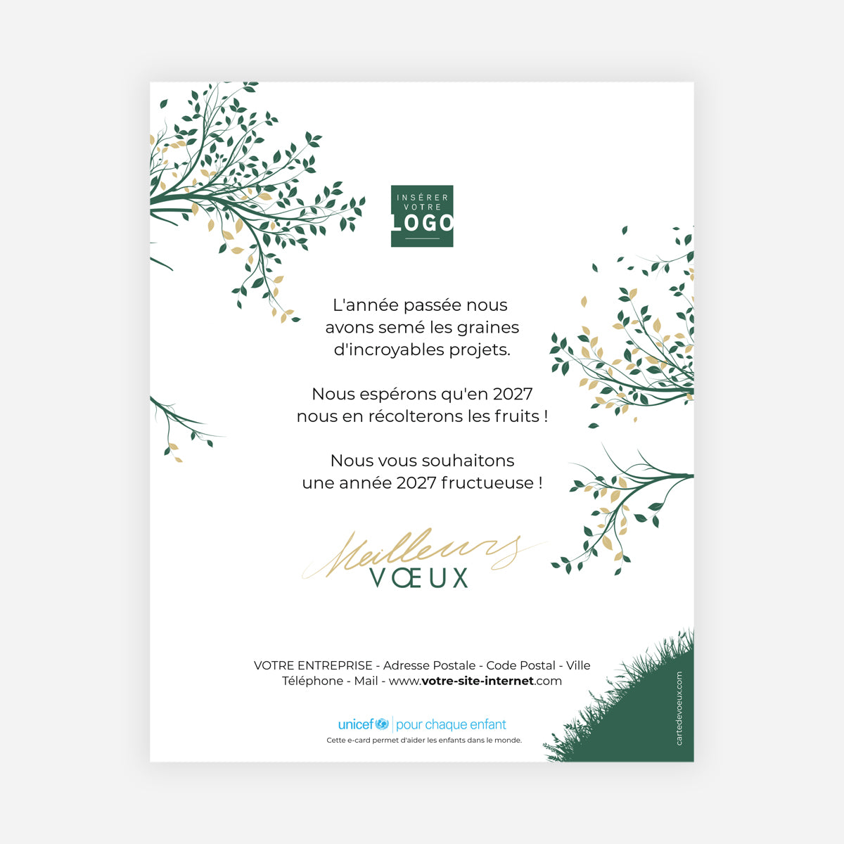 Rires dans l’Arbre | Vœux professionnels • Carte virtuelle • eCard Image photo N° 1