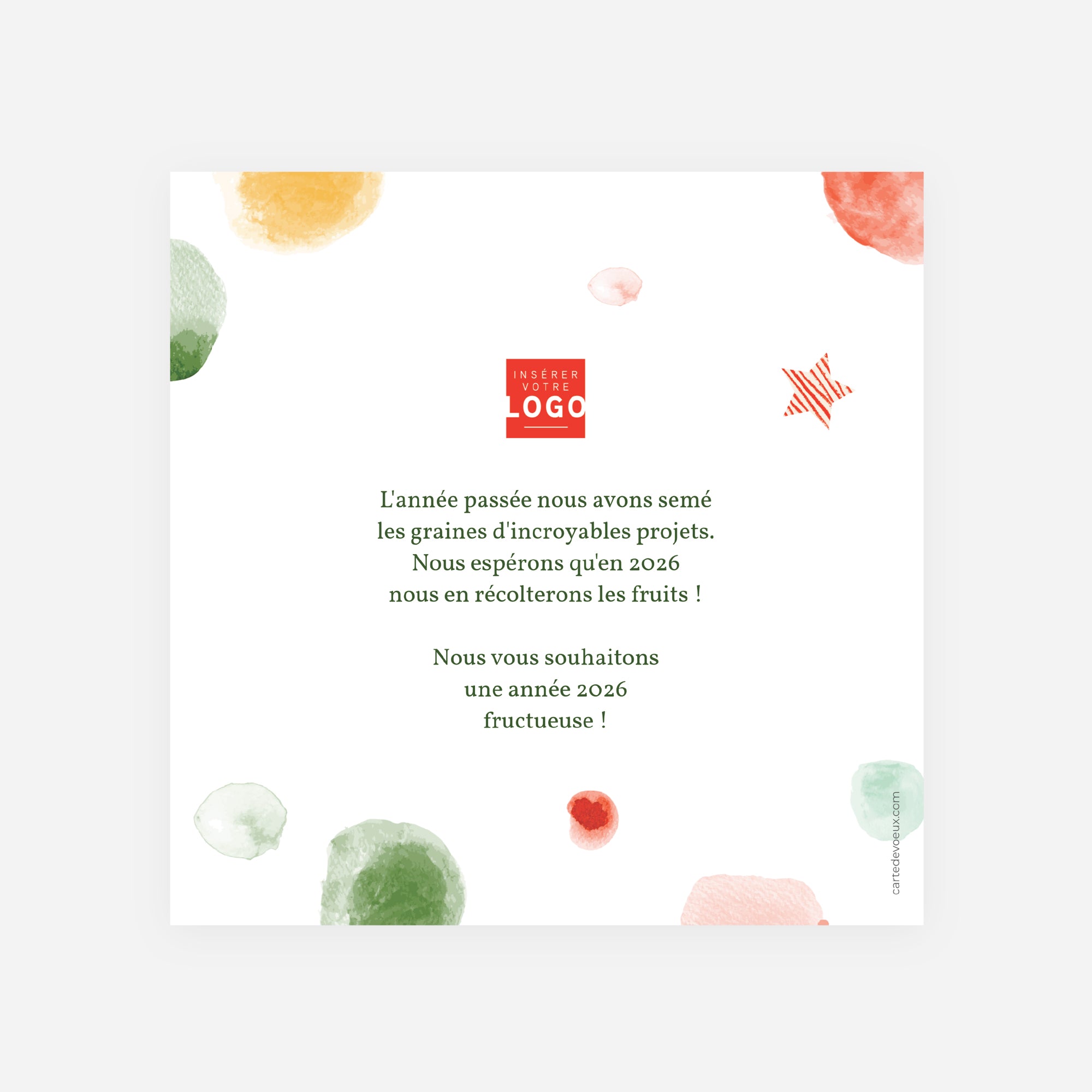 Sève de Lumière | Vœux professionnels • Carte de voeux • Carré photo N° 2