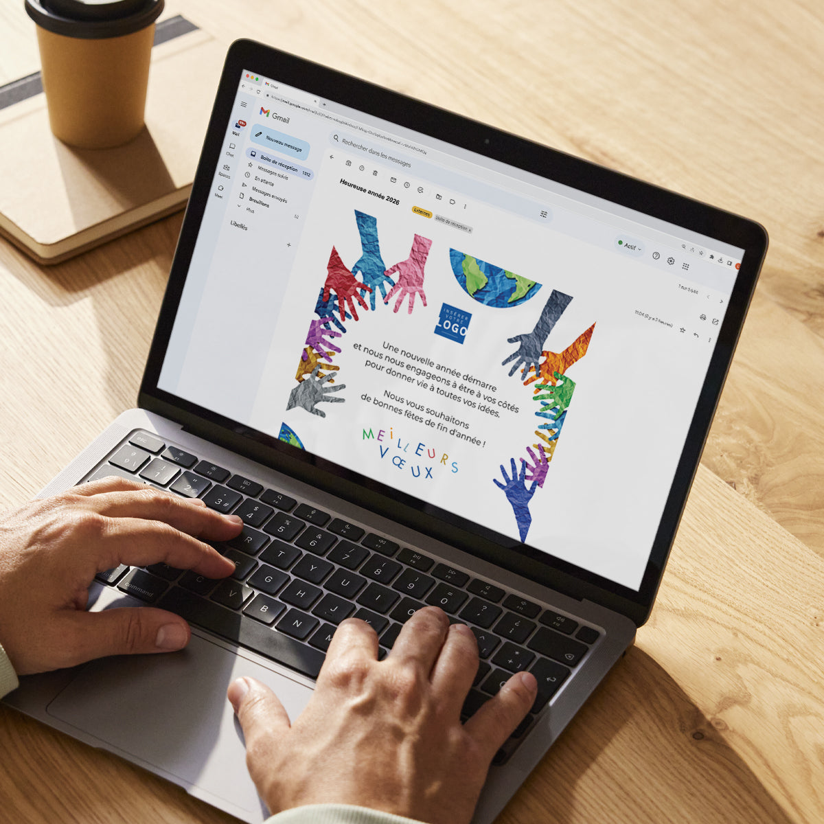 Tous pour une planète unie | Vœux professionnels • Carte virtuelle • eCard Image photo N° 3