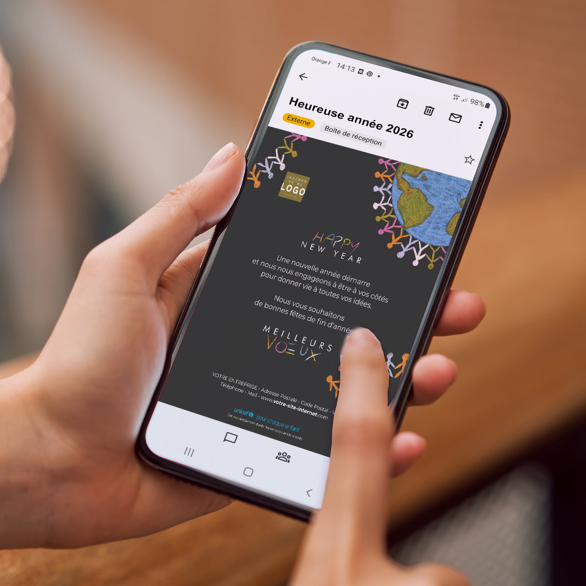 Agir ensemble, grandir ensemble | Vœux professionnels • Carte virtuelle • eCard Image photo N° 2