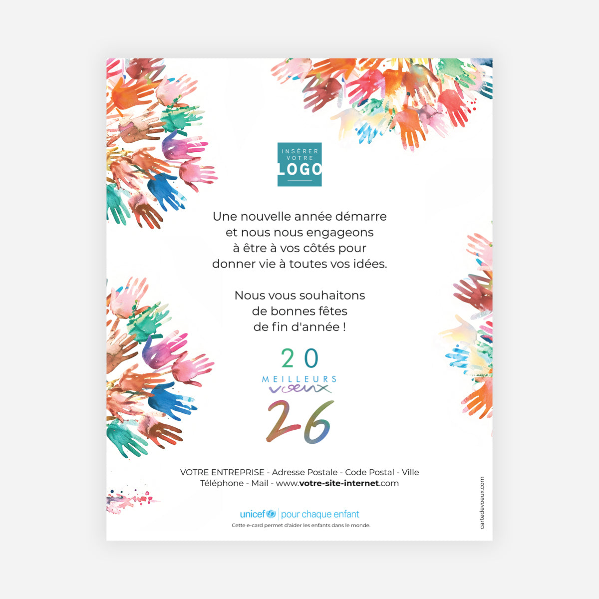 L’arbre de voeux solidaires | Vœux professionnels • Carte virtuelle • eCard Image photo N° 1