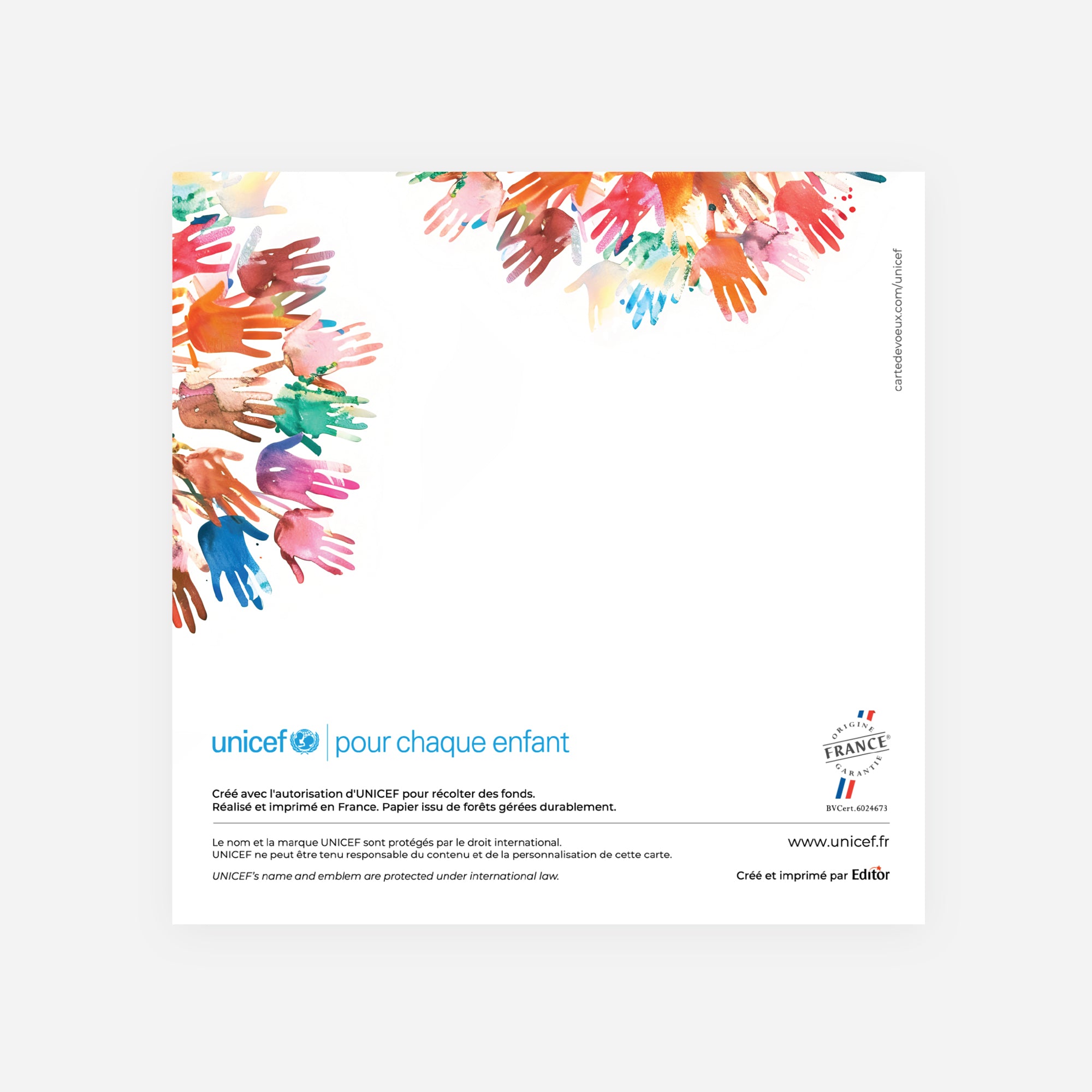 L’arbre de voeux solidaires | Vœux professionnels • Carte de voeux • Carré double photo N° 3