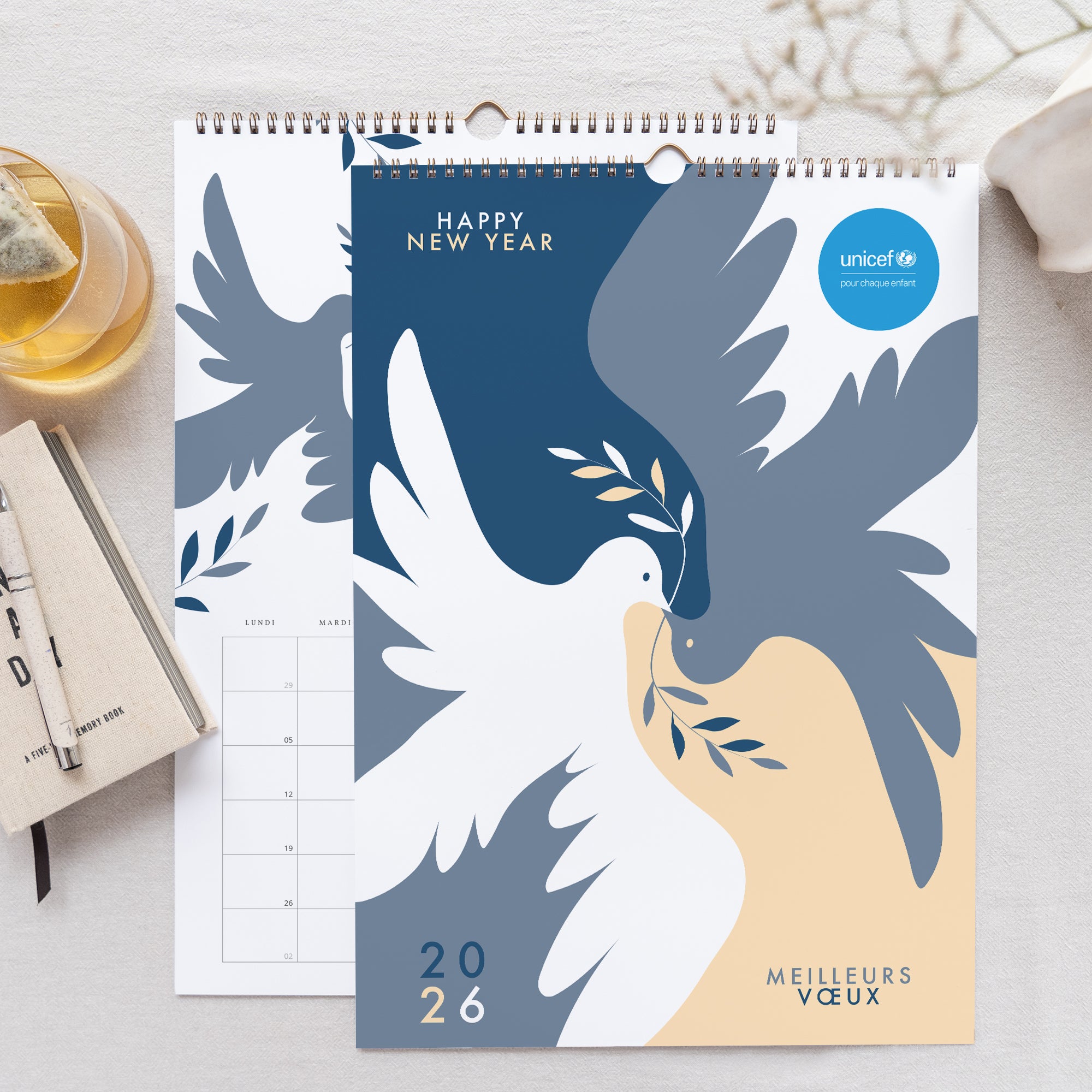 Paix & équilibre | Vœux professionnels • Calendrier professionnel • A3 photo N° 1