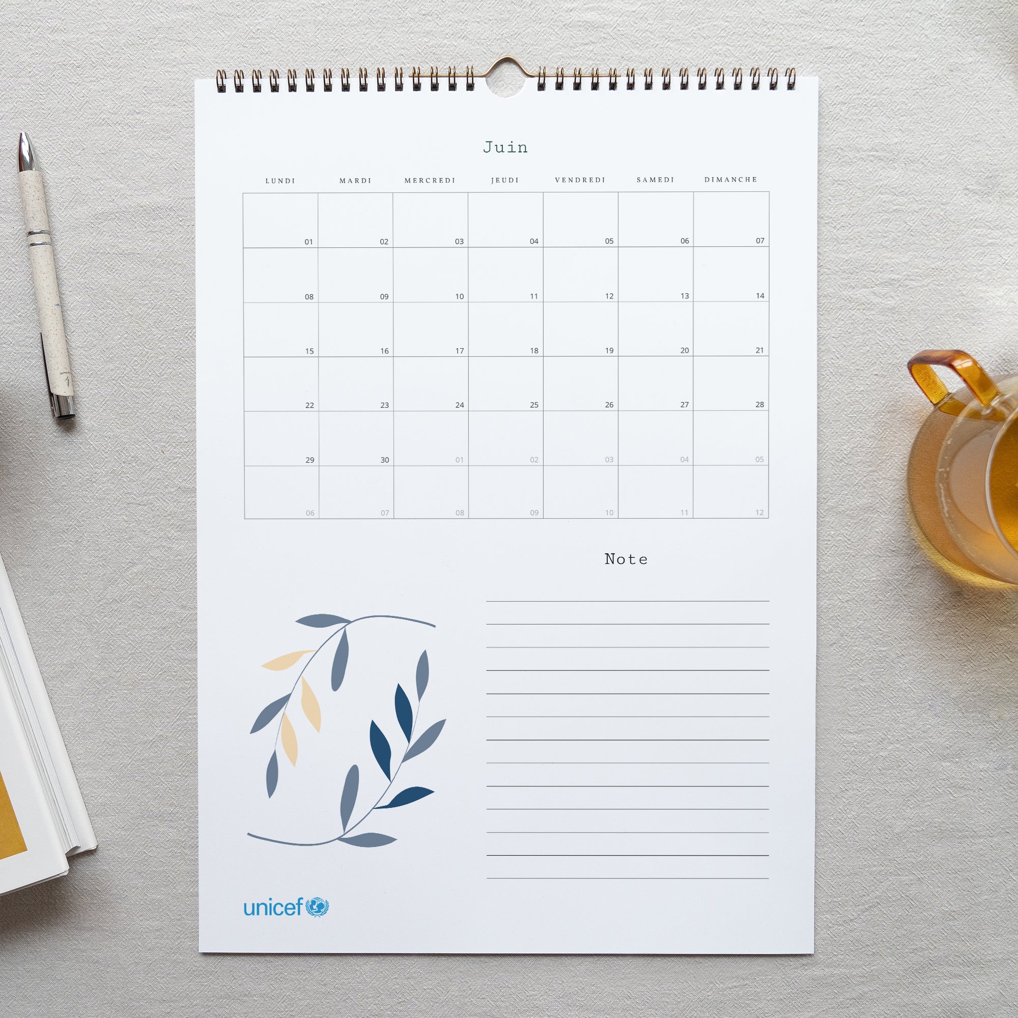 Paix & équilibre | Vœux professionnels • Calendrier professionnel • A3 photo N° 2