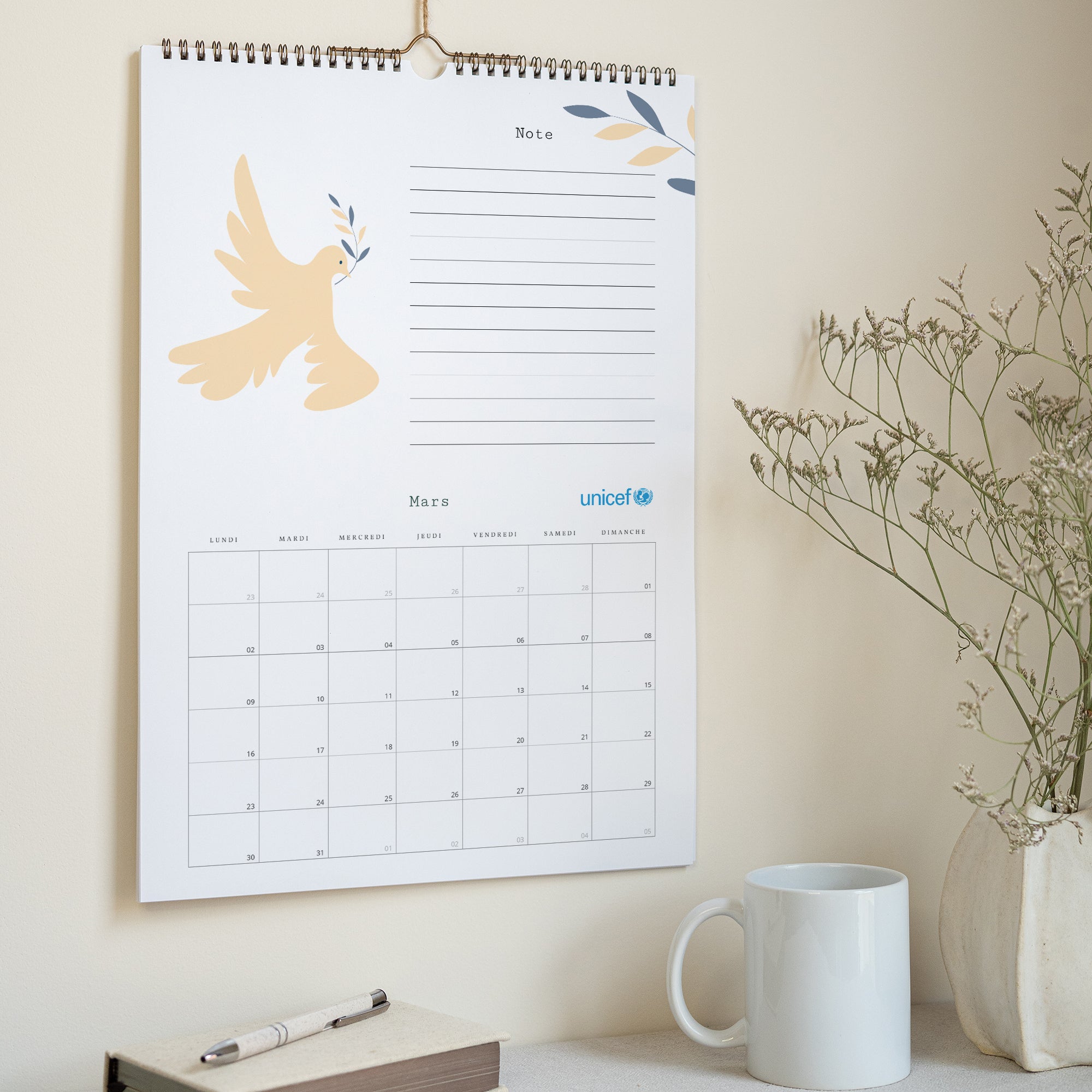 Paix & équilibre | Vœux professionnels • Calendrier professionnel • A3 photo N° 3