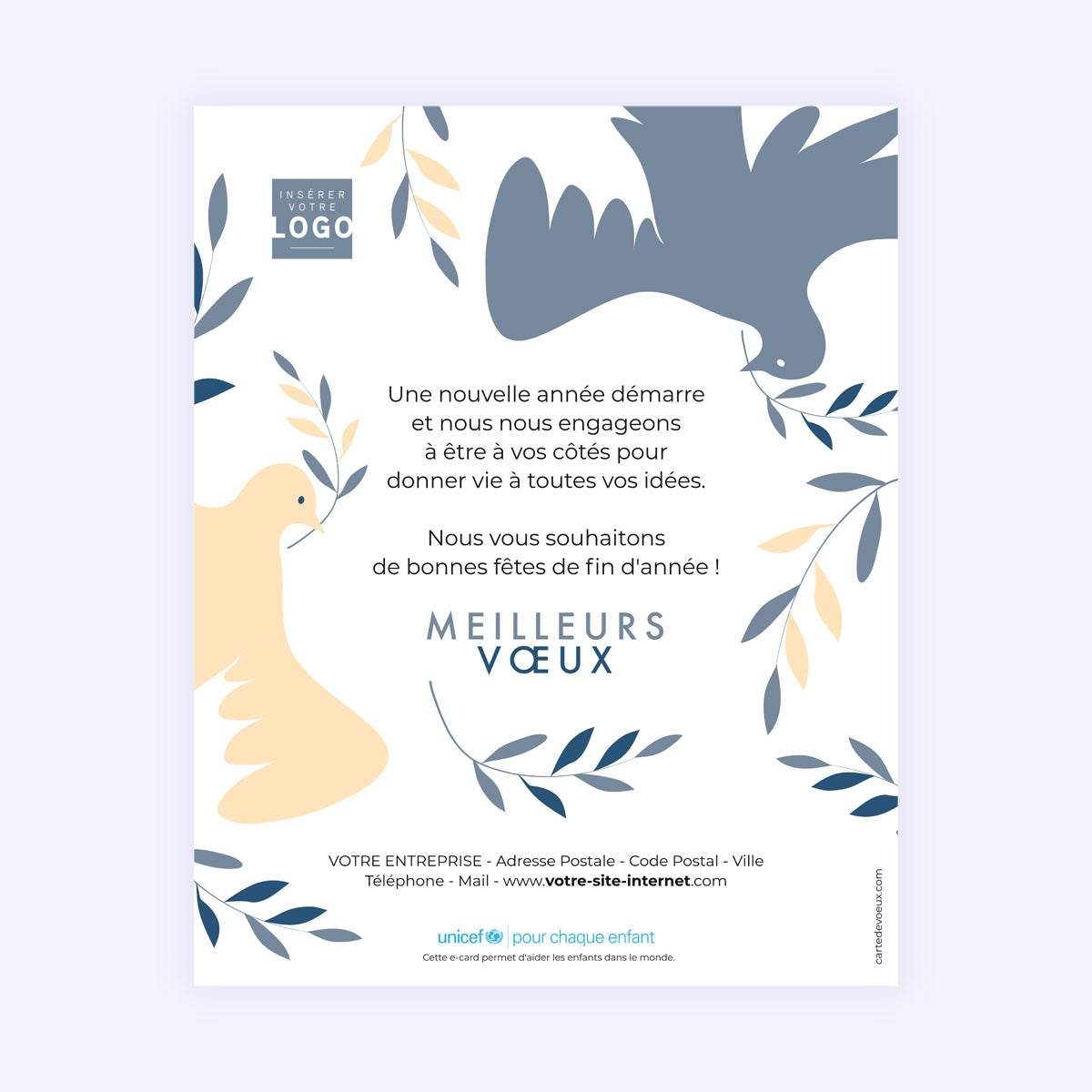 Paix & équilibre | Vœux professionnels • Carte virtuelle • eCard Image photo N° 1