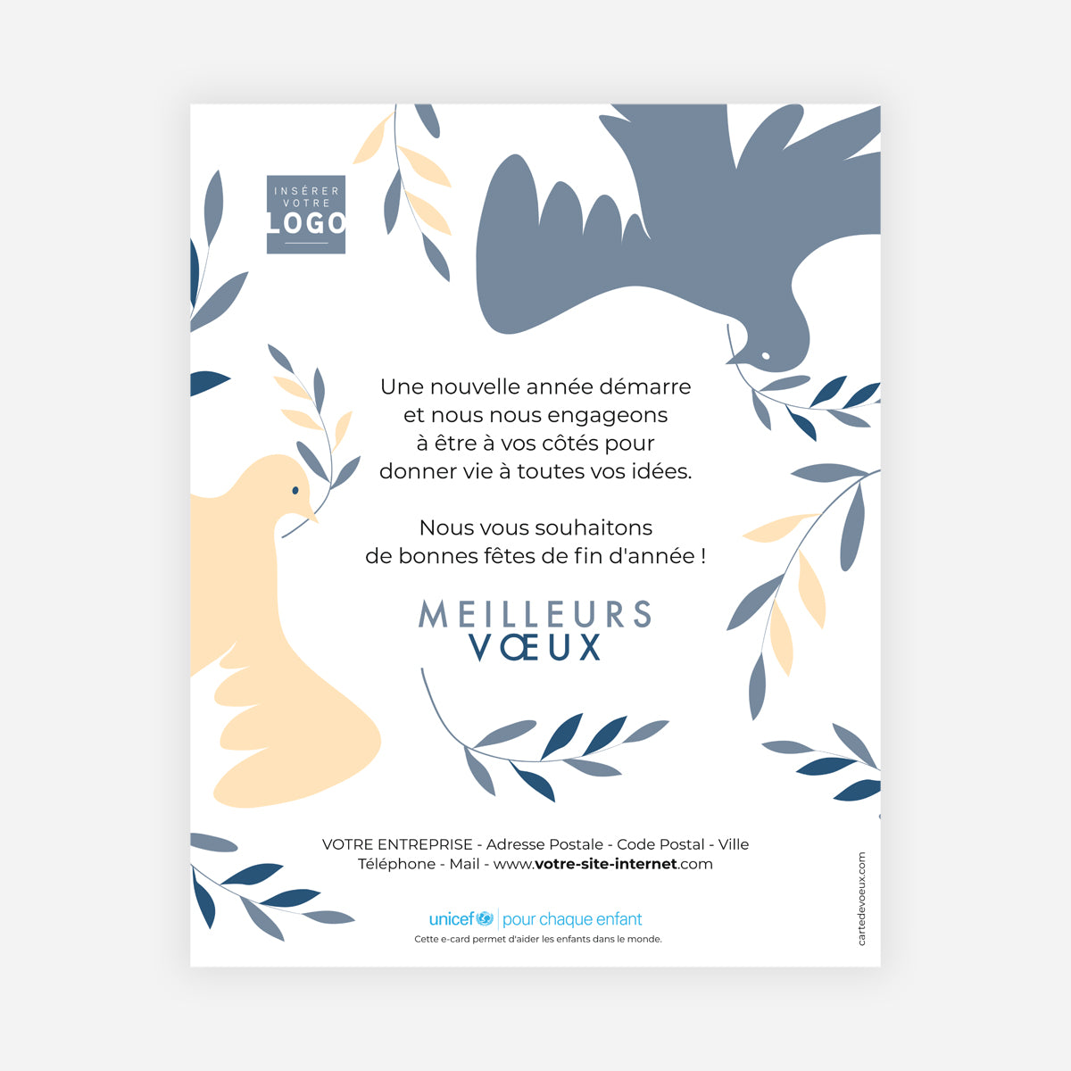 Paix & équilibre | Vœux professionnels • Carte virtuelle • eCard Image photo N° 1
