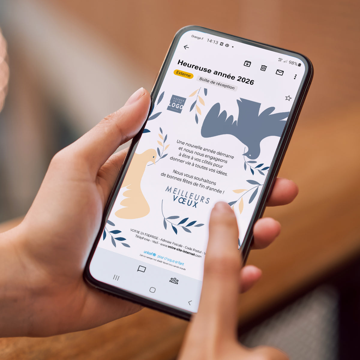 Paix & équilibre | Vœux professionnels • Carte virtuelle • eCard Image photo N° 2