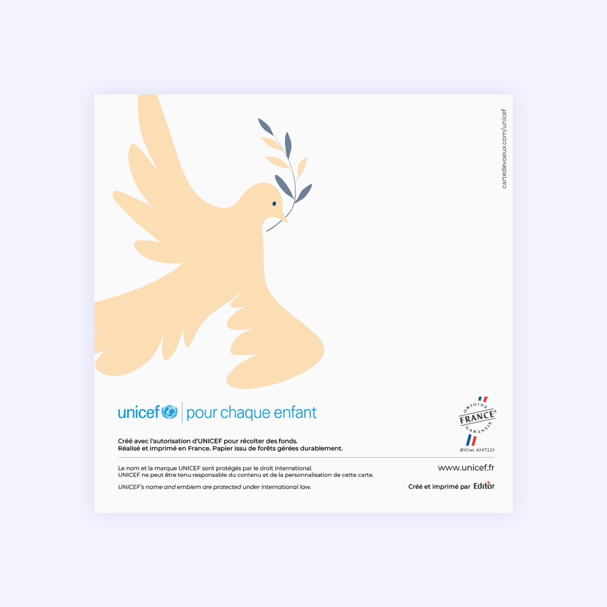 Paix & équilibre | Vœux professionnels • Carte de voeux • Carré double photo N° 3
