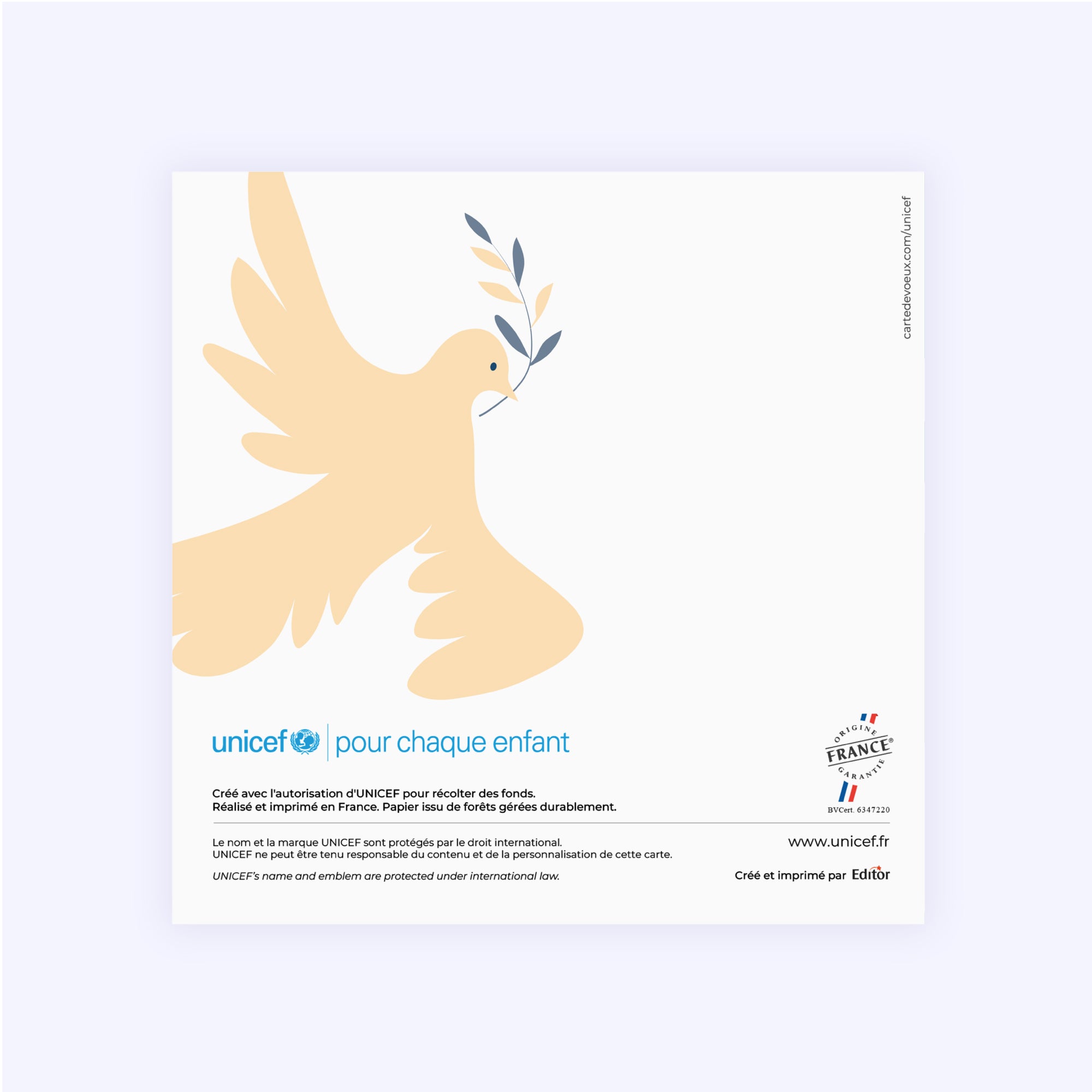 Paix & équilibre | Vœux professionnels • Carte de voeux • Carré double photo N° 3