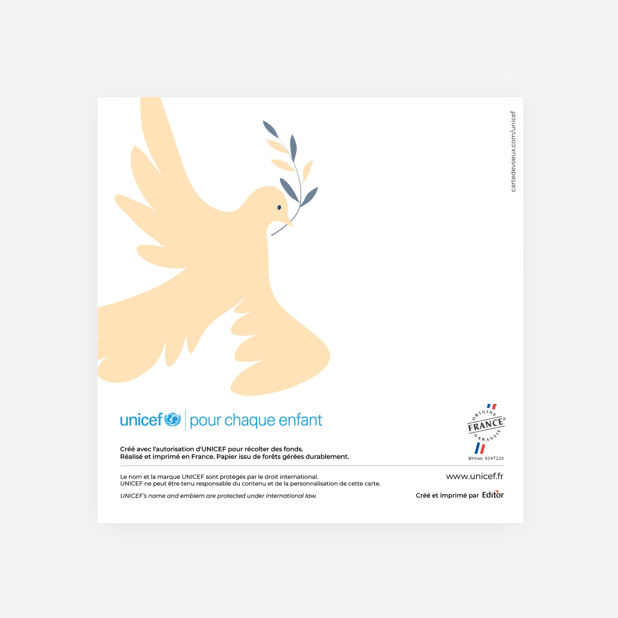 Paix & équilibre | Vœux professionnels • Carte de voeux • Carré double photo N° 3