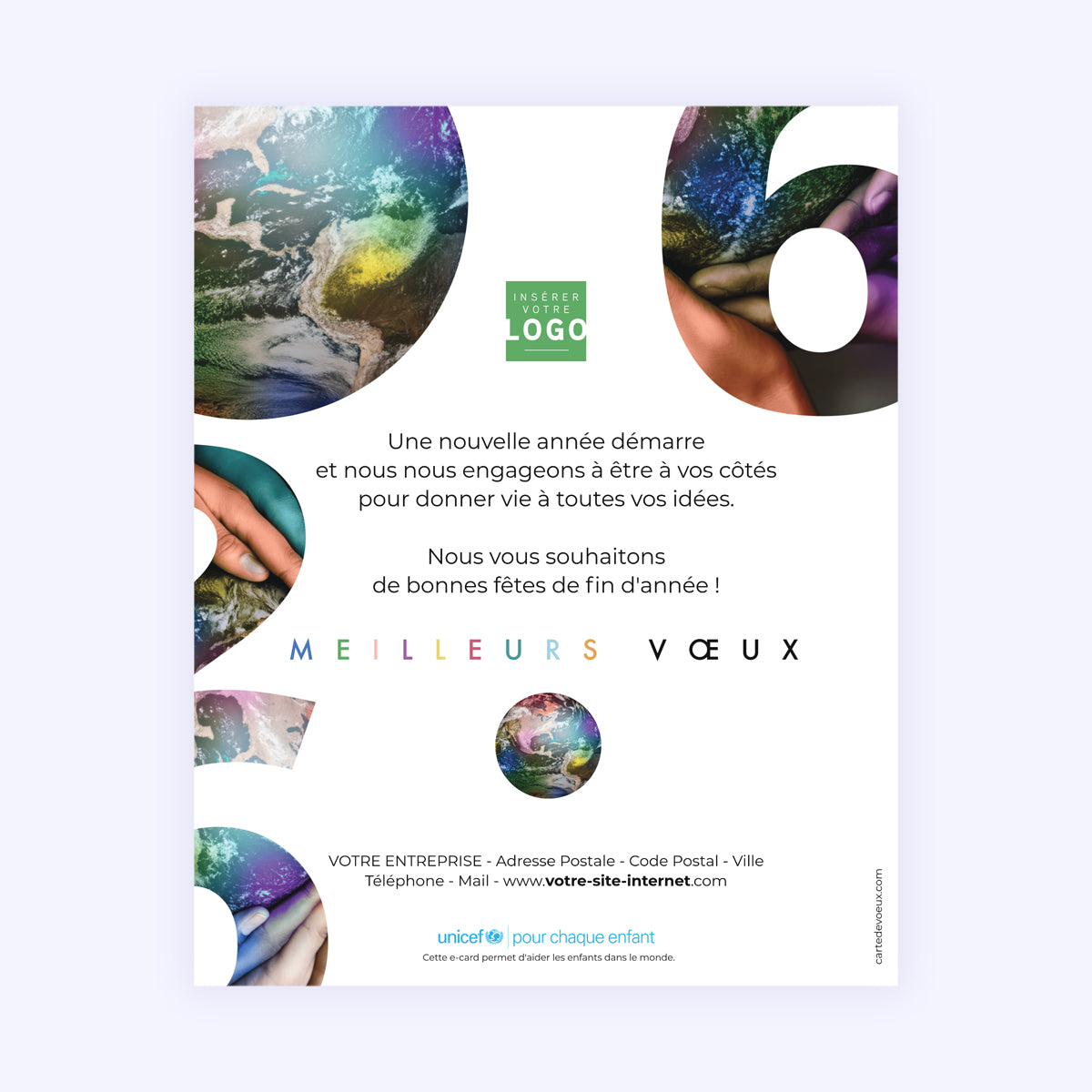 Couleurs sur le monde | Vœux professionnels • Carte virtuelle • eCard Image photo N° 1