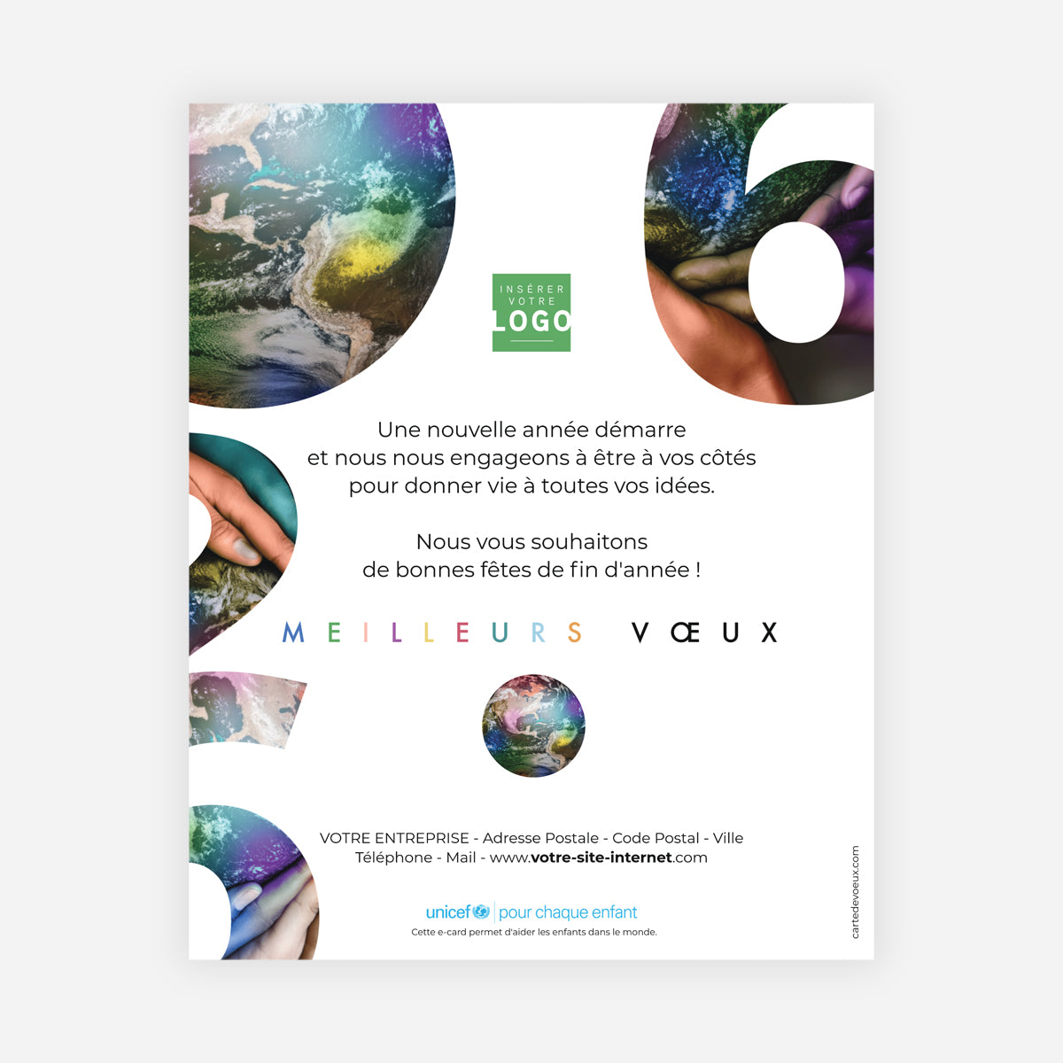 Bleu Astral | Vœux professionnels • Carte virtuelle • eCard Image