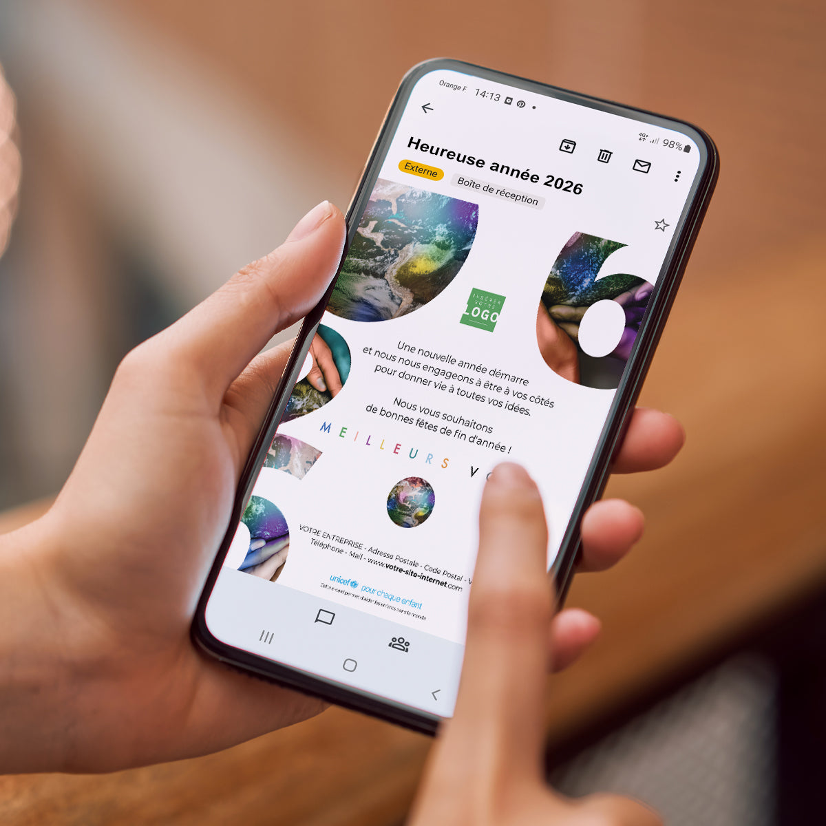 Couleurs sur le monde | Vœux professionnels • Carte virtuelle • eCard Image photo N° 2