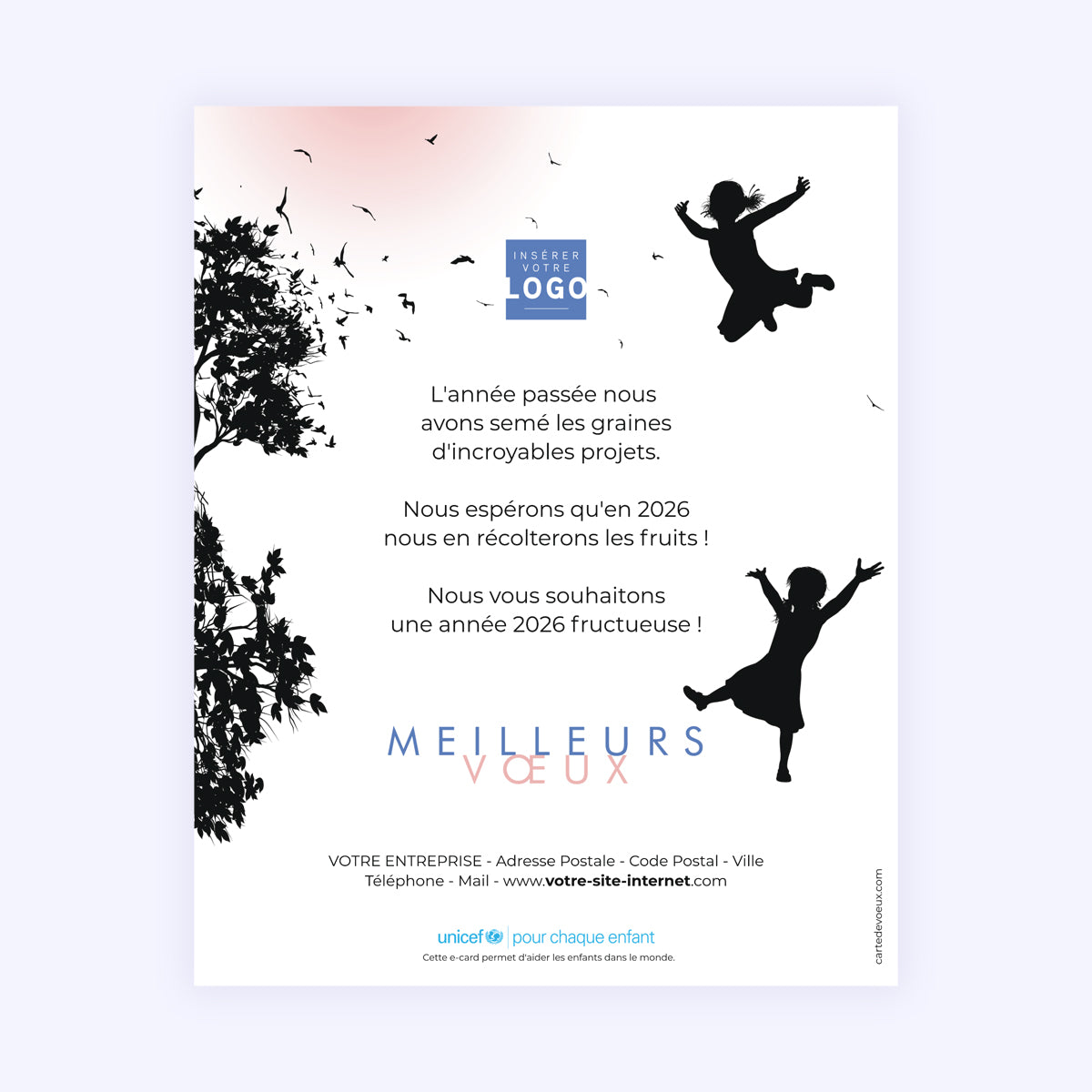 Lueur Nouvelle | Vœux professionnels • Carte virtuelle • eCard Image photo N° 1