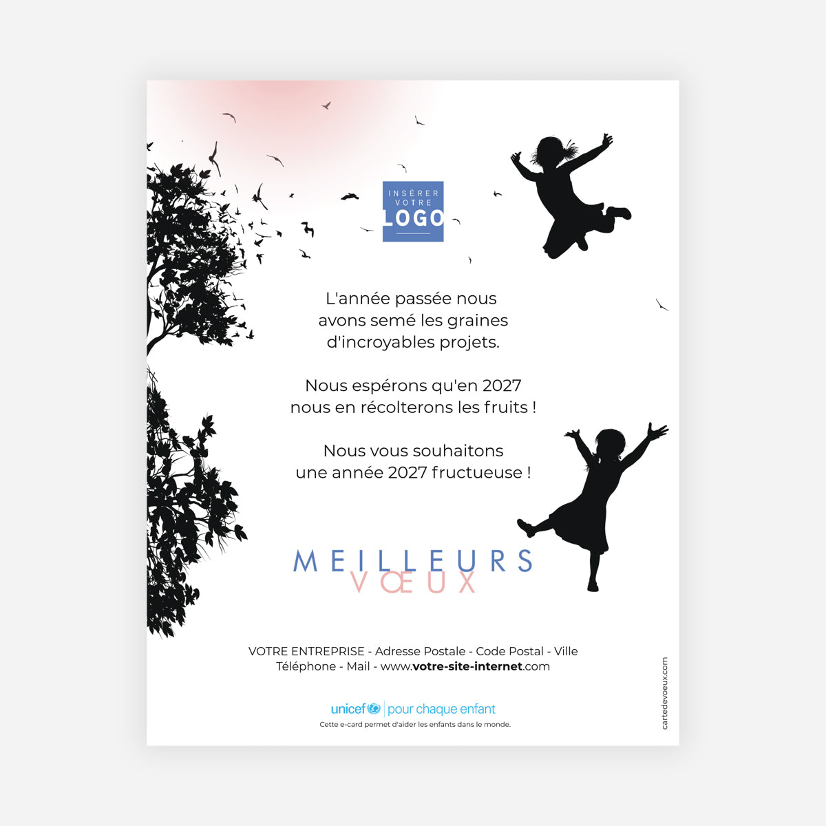 Lueur Nouvelle | Vœux professionnels • Carte virtuelle • eCard Image photo N° 1