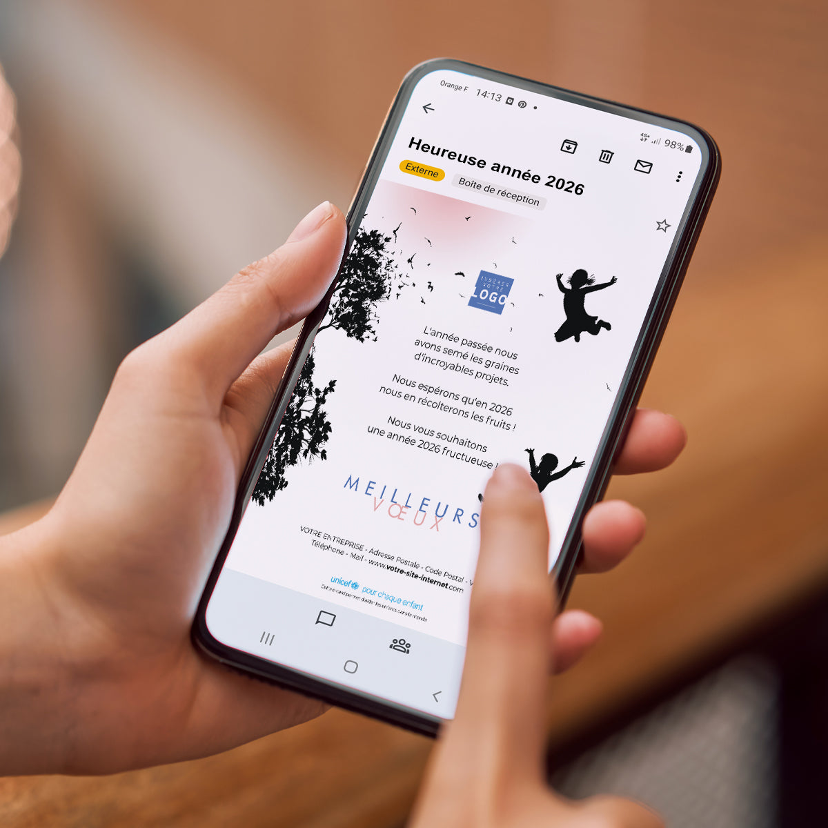 Lueur Nouvelle | Vœux professionnels • Carte virtuelle • eCard Image photo N° 2