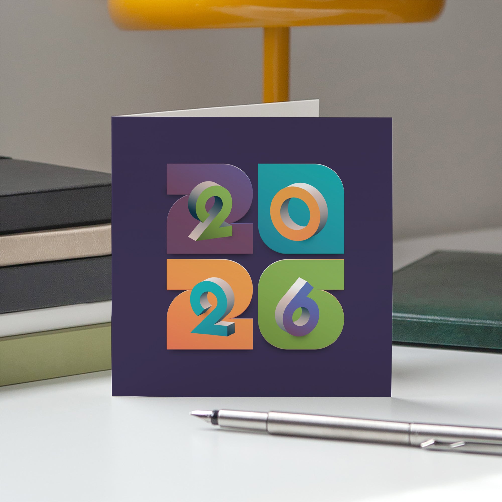 Impulsion | Vœux professionnels • Carte de voeux • Carré double photo N° 5