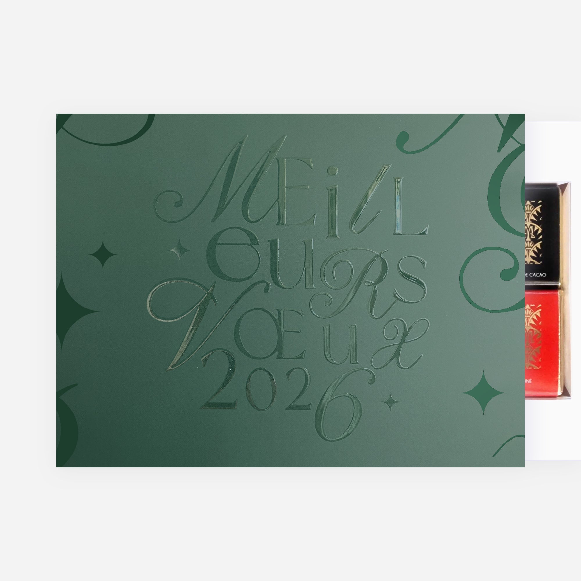Multi typos vernis | Vœux professionnels • Boite chocolat personnalisée • Maxim's de Paris photo N° 2