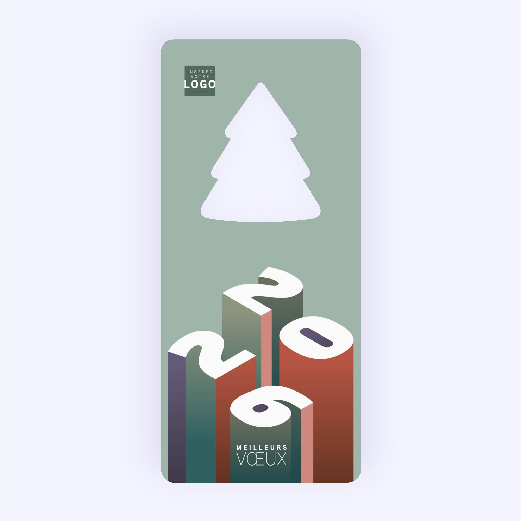 Focus sur Demain | Vœux professionnels • Carte de voeux • Vertical sapin photo N° 1