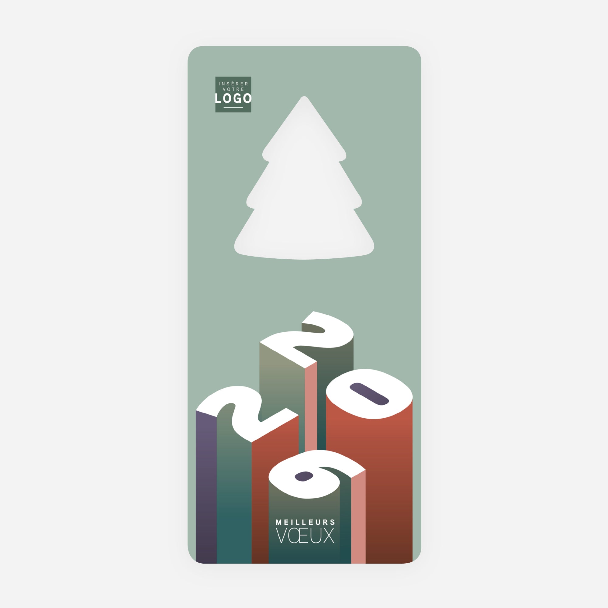 Focus sur Demain | Vœux professionnels • Carte de voeux • Vertical sapin photo N° 1