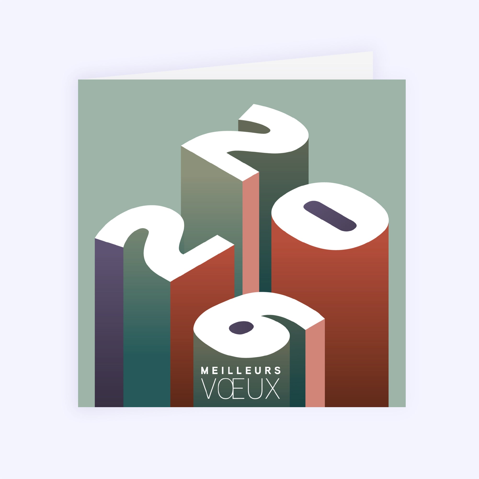 Focus sur Demain | Vœux professionnels • Carte de voeux • Carré double photo N° 1