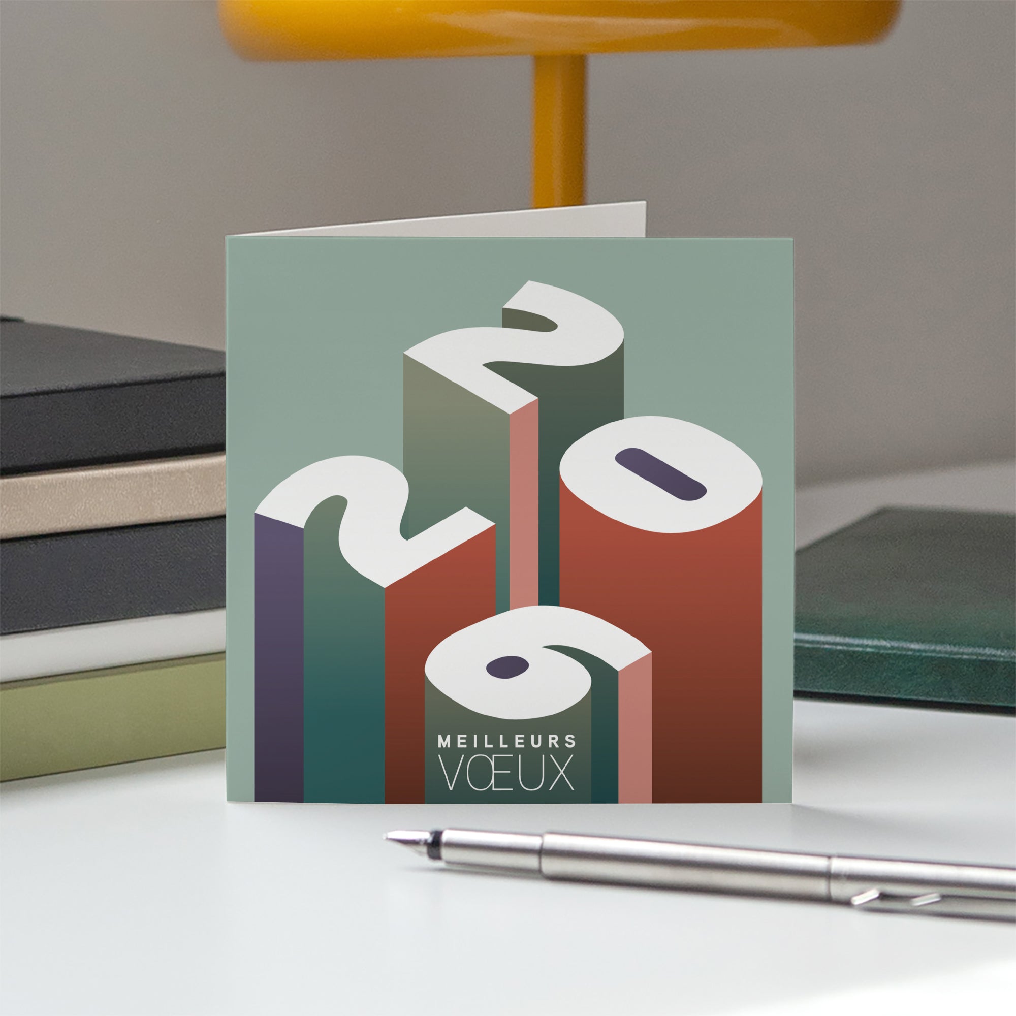 Focus sur Demain | Vœux professionnels • Carte de voeux • Carré double photo N° 5