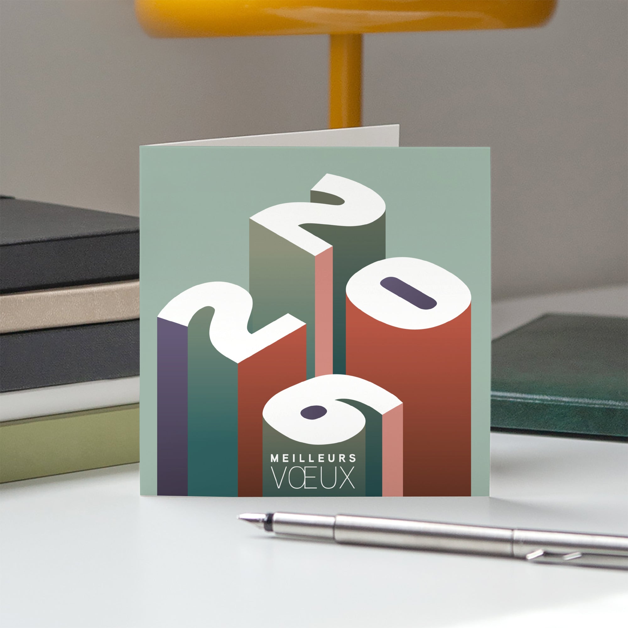 Focus sur Demain | Vœux professionnels • Carte de voeux • Carré double photo N° 5