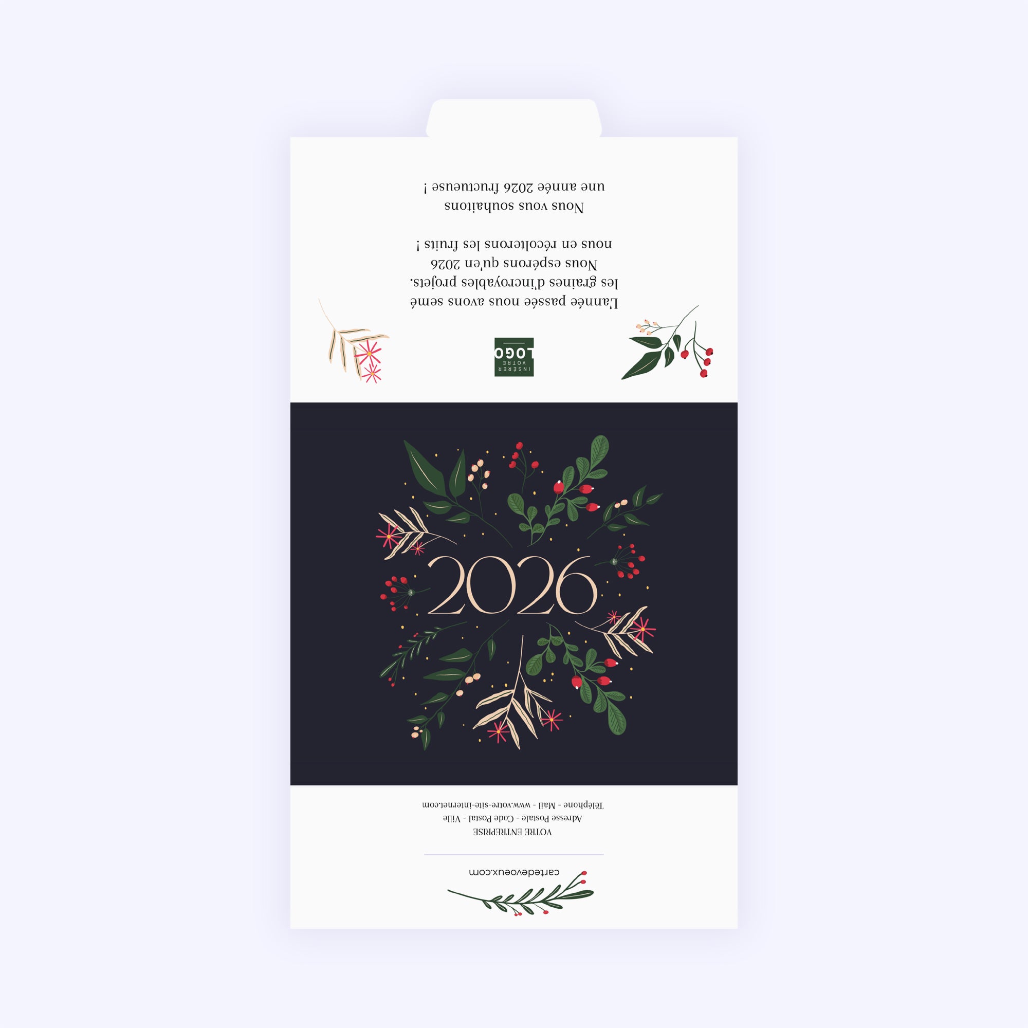Brindilles de Noël | Vœux professionnels • Carte chocolats • Maxim's de Paris photo N° 3