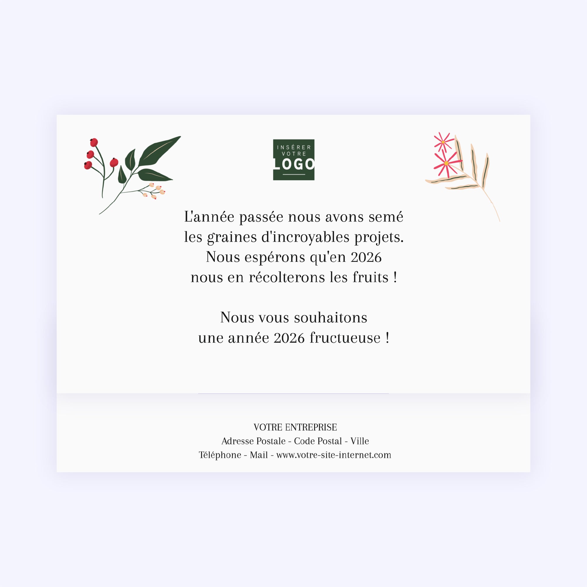Brindilles de Noël | Vœux professionnels • Carte chocolats • Maxim's de Paris photo N° 4