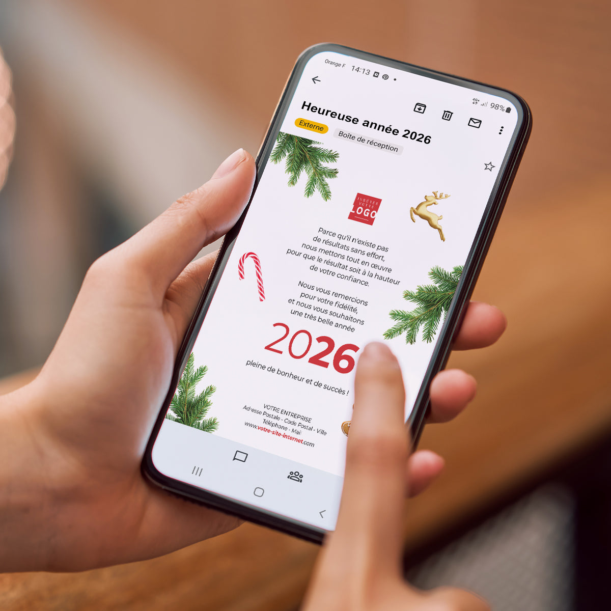 L’Esprit des Fêtes | Vœux professionnels • Carte virtuelle • eCard Image photo N° 2