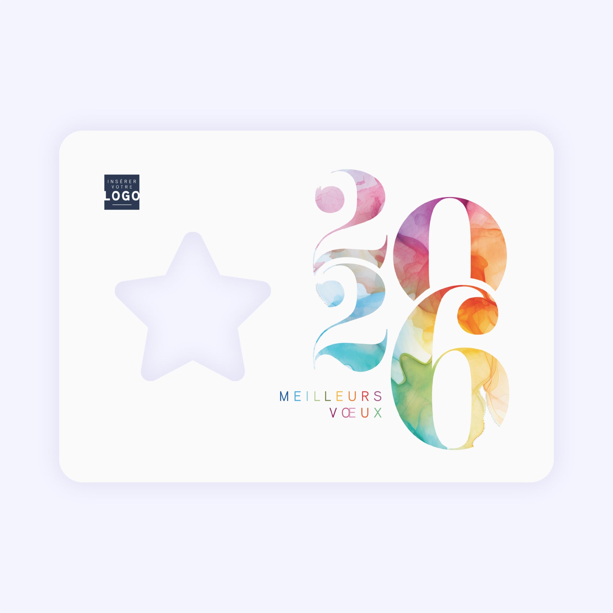 Palette de Joie | Vœux professionnels • Carte de voeux • Horizontal étoile photo N° 1