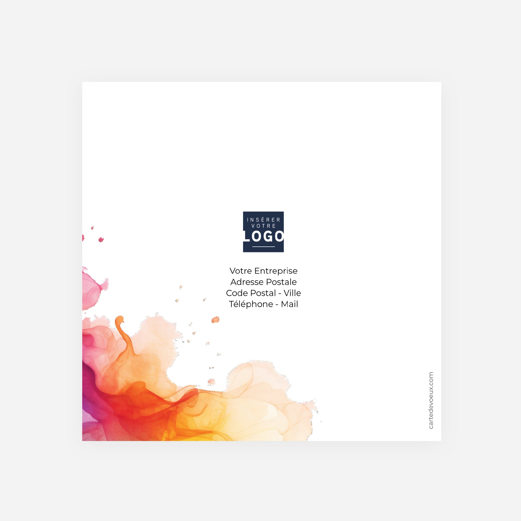 Palette de Joie | Vœux professionnels • Carte de voeux • Carré double photo N° 3