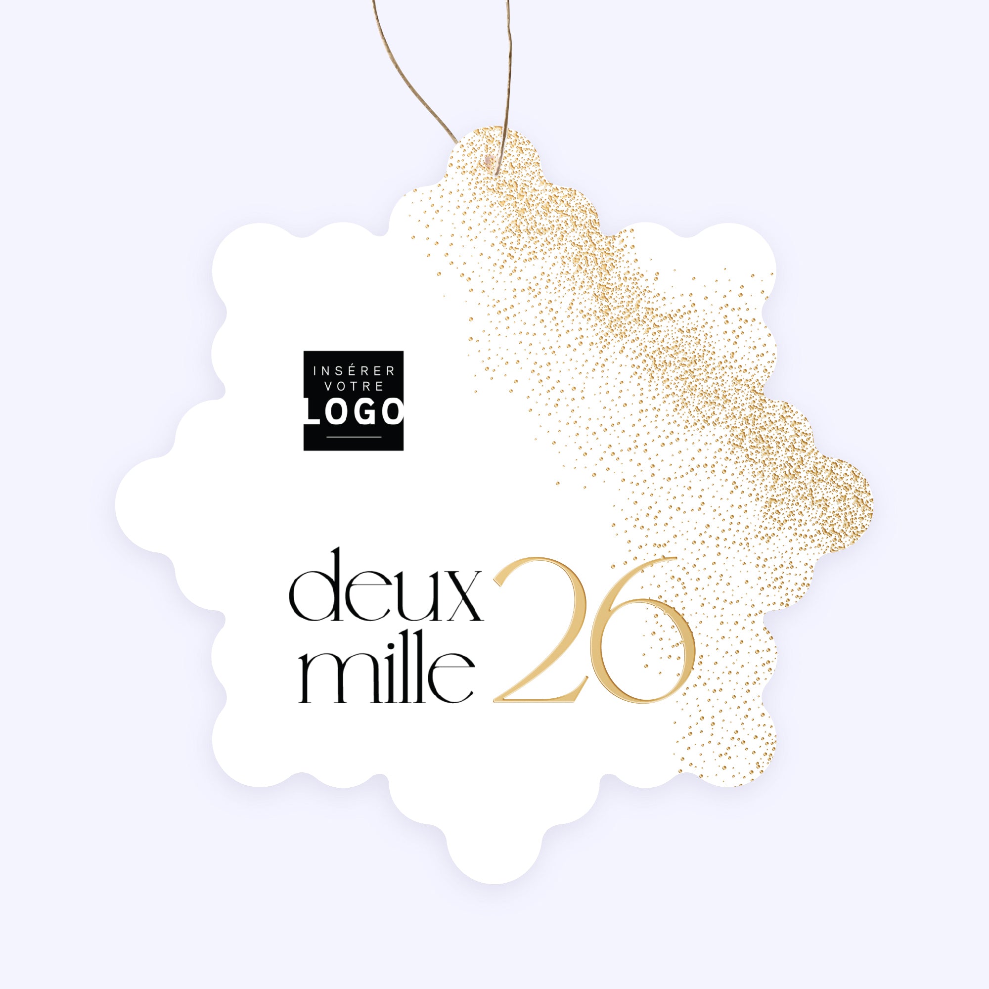 Reflets Précieux | Vœux professionnels • Boule de Noël papier • Flocon photo N° 1