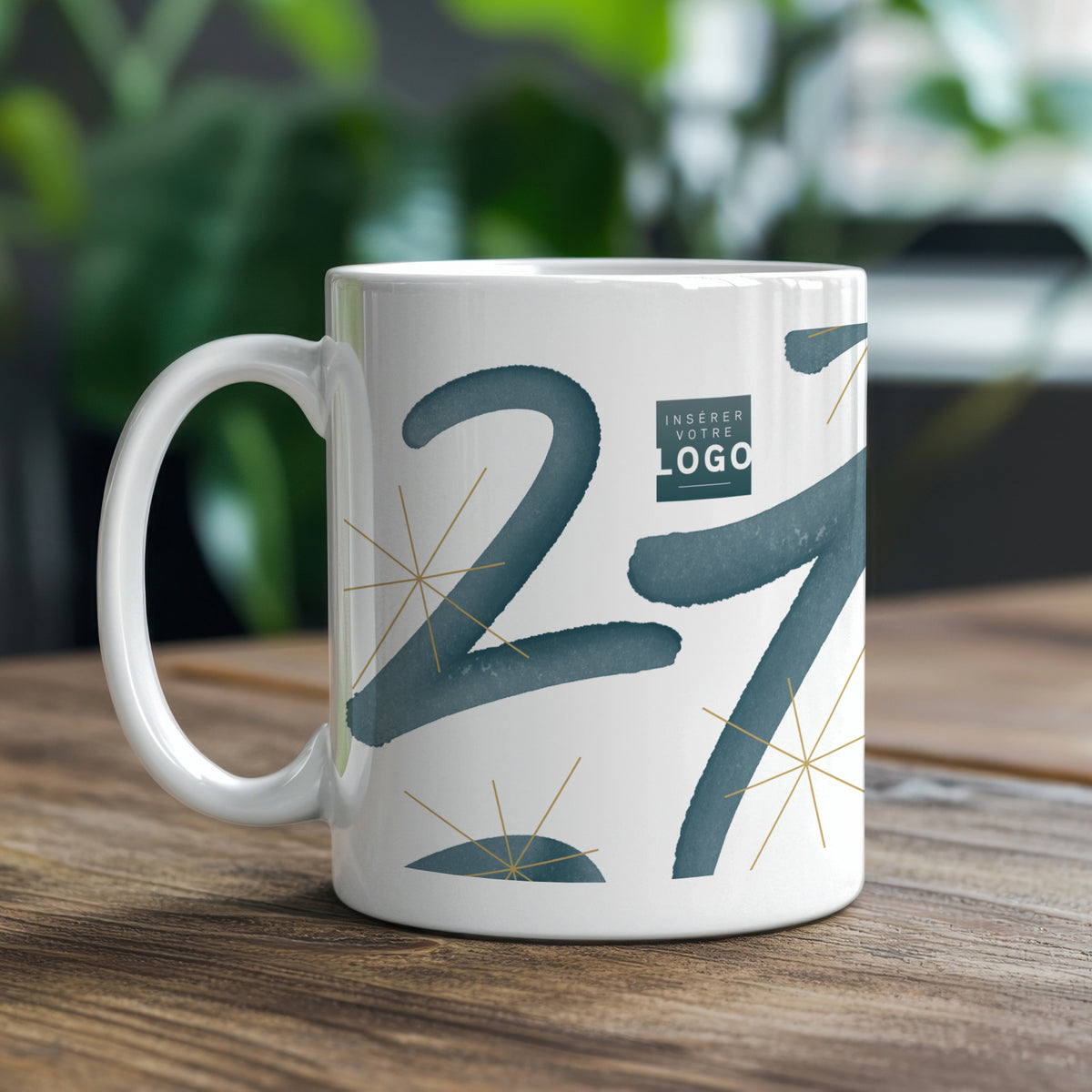 Bleu Astral | Cadeau entreprise • Mug • Blanc photo N° 1