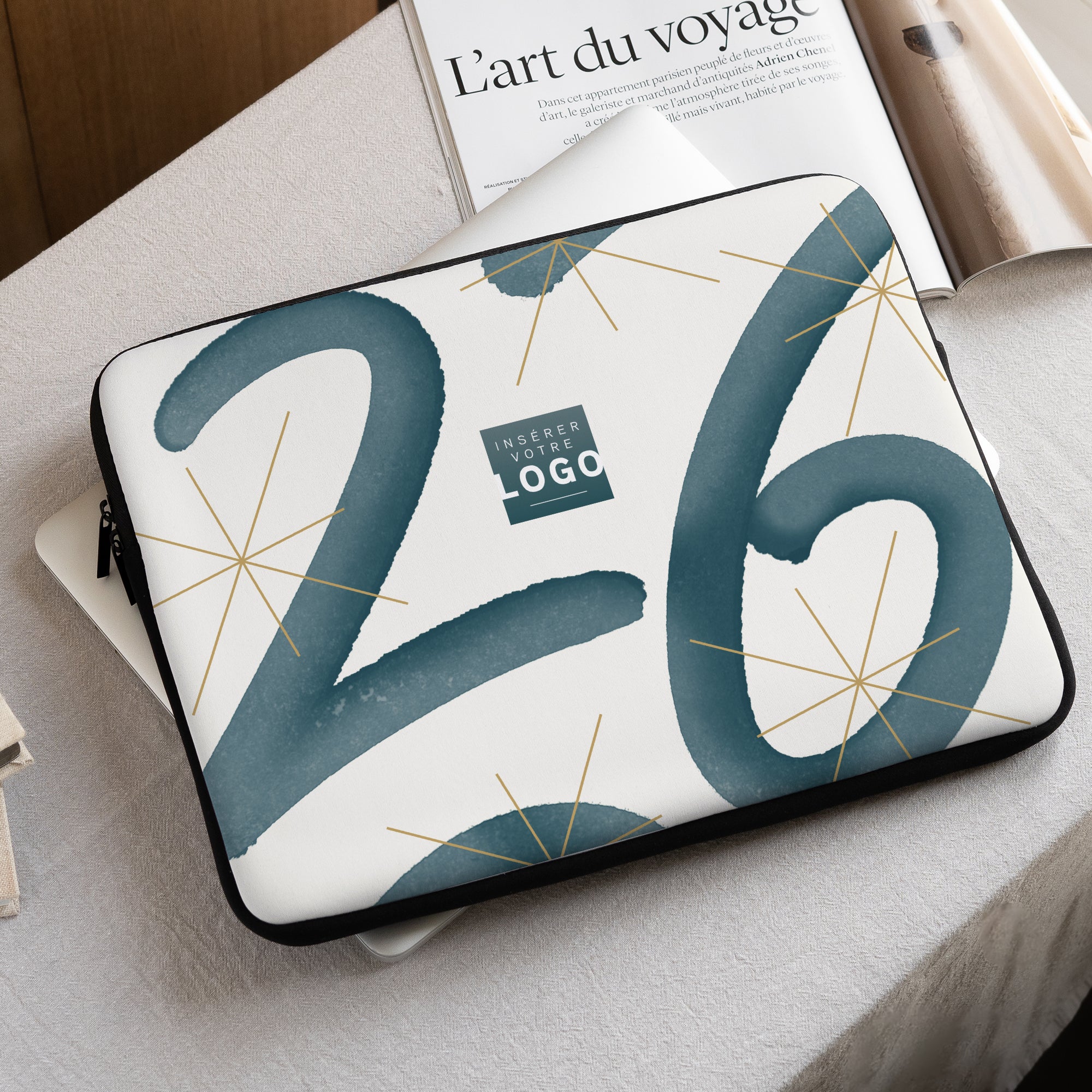 Bleu Astral | Vœux professionnels • Housse ordinateur • 15 pouces photo N° 1