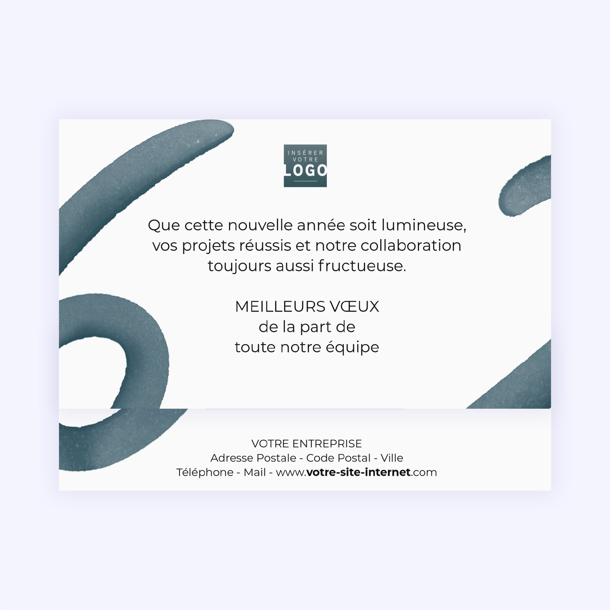 Bleu Astral | Vœux professionnels • Carte chocolats • Maxim's de Paris photo N° 4