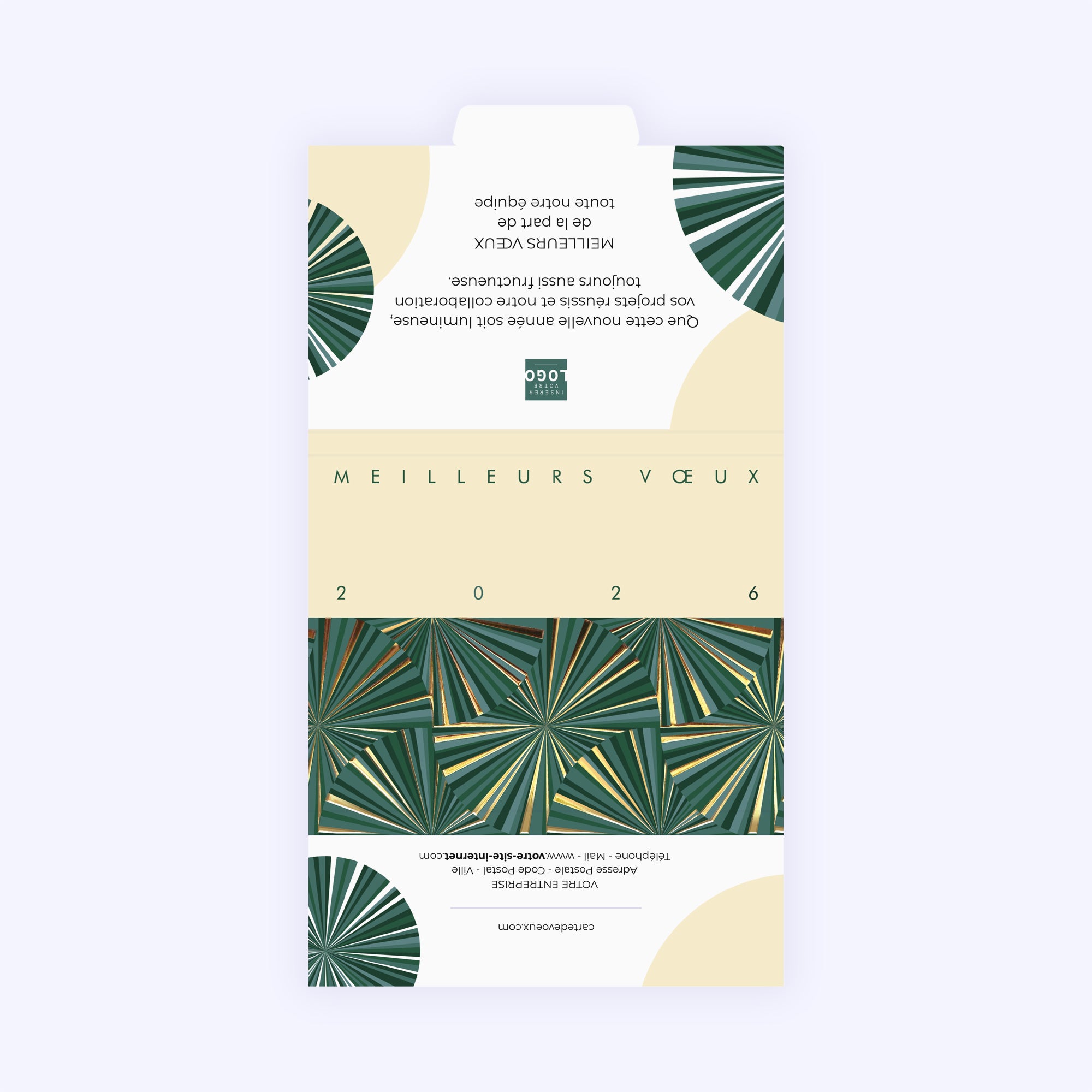 Rouages vert & or | Vœux professionnels • Boite chocolat personnalisée • Maxim's de Paris photo N° 3