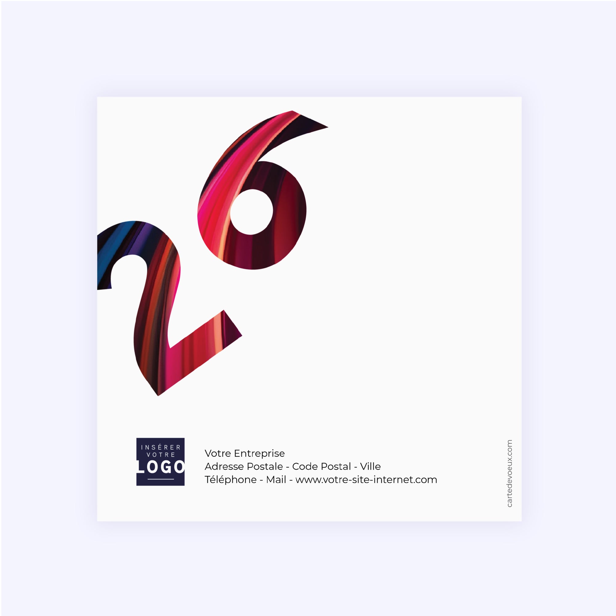 Global Motion | Vœux professionnels • Carte de voeux • Carré double photo N° 3