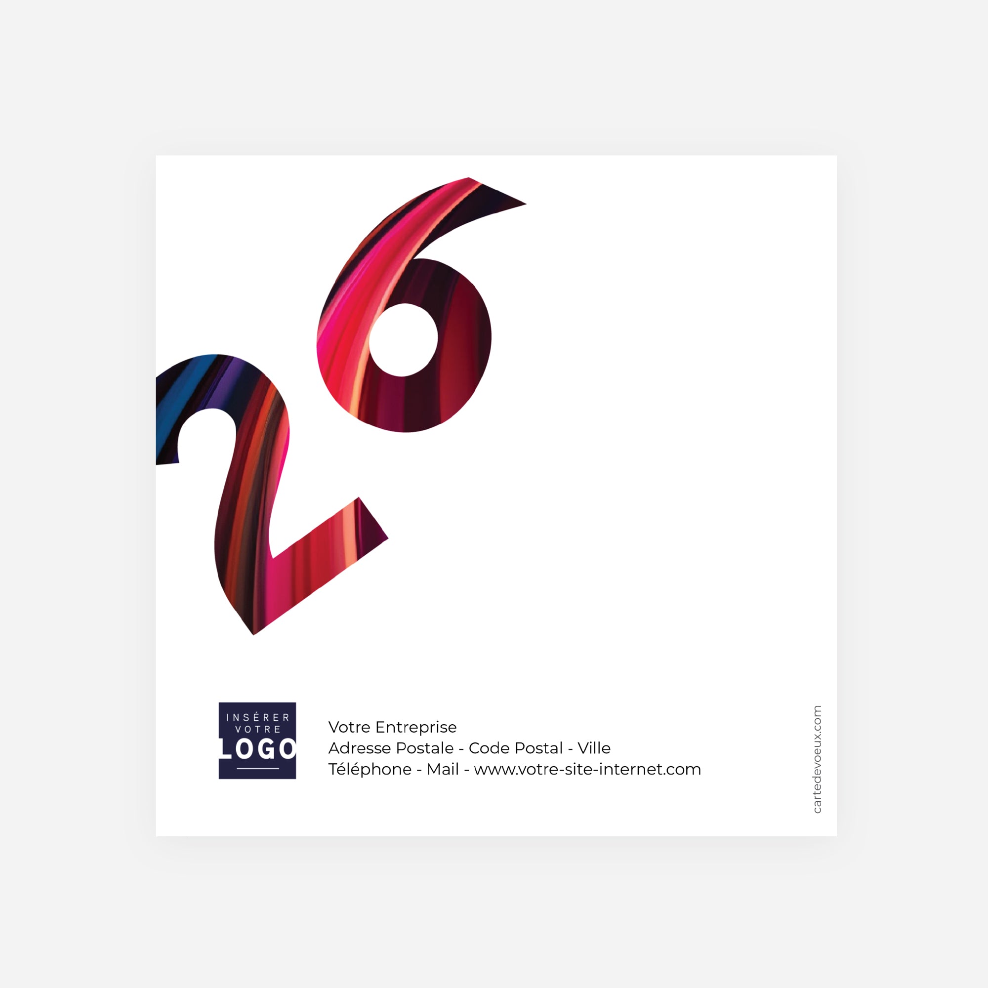 Global Motion | Vœux professionnels • Carte de voeux • Carré double photo N° 3