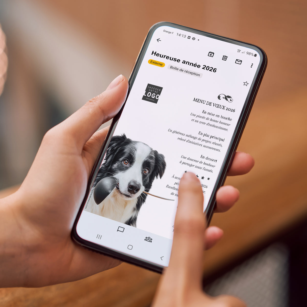 Saveurs de Fête | Vœux professionnels • Carte virtuelle • eCard Image photo N° 2