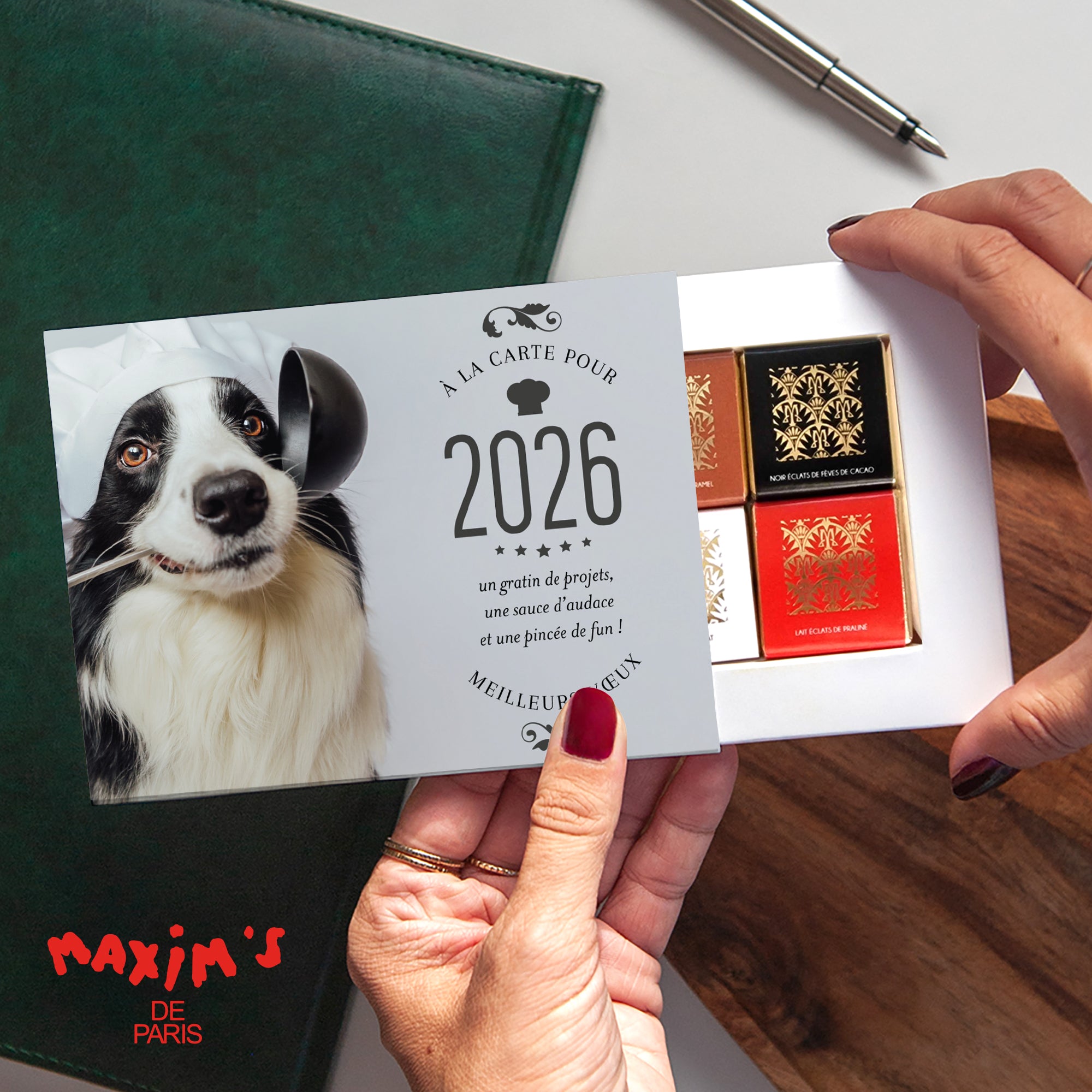 Saveurs de Fête | Vœux professionnels • Boite chocolat personnalisée • Maxim's de Paris photo N° 1