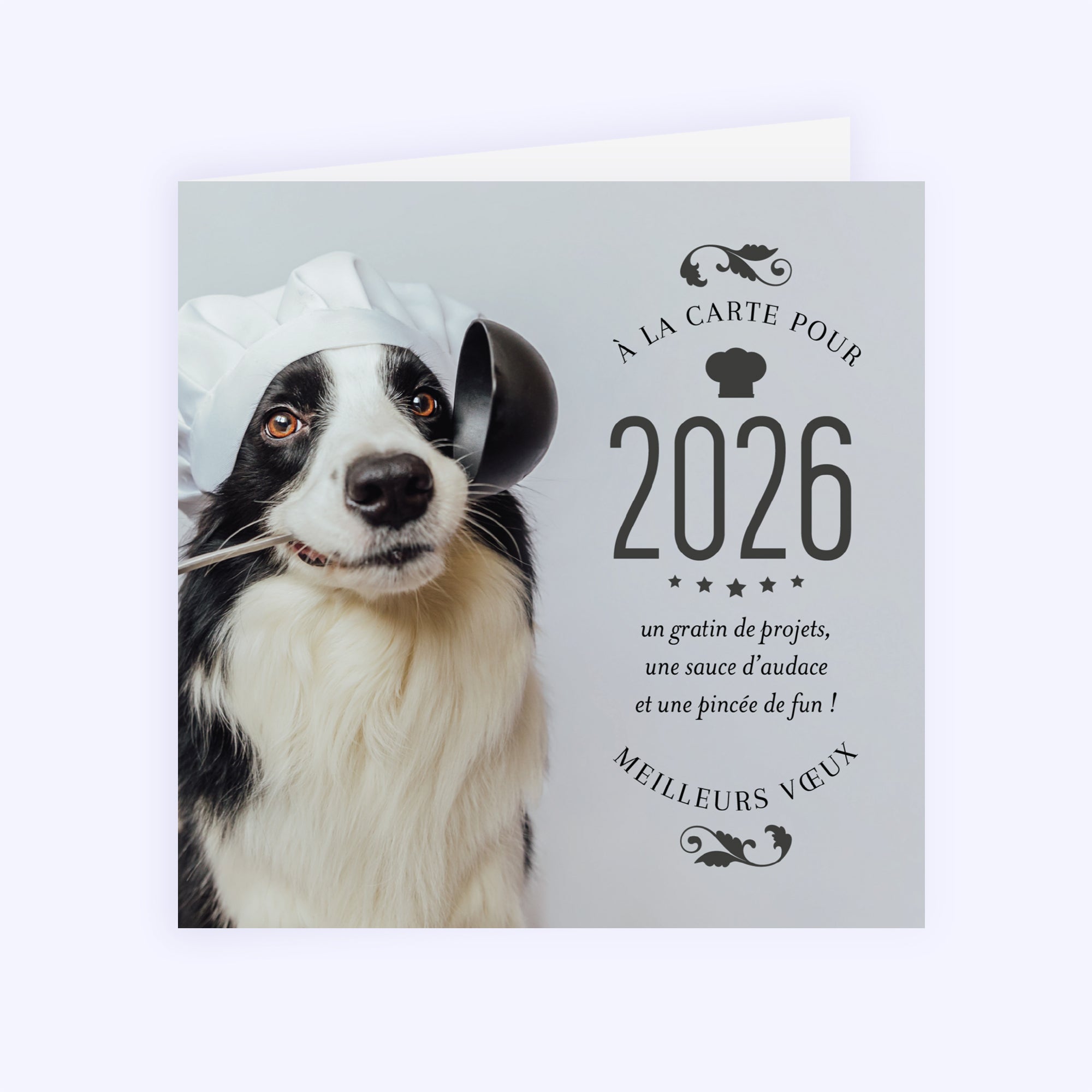 Saveurs de Fête | Vœux professionnels • Carte de voeux • Carré double photo N° 1