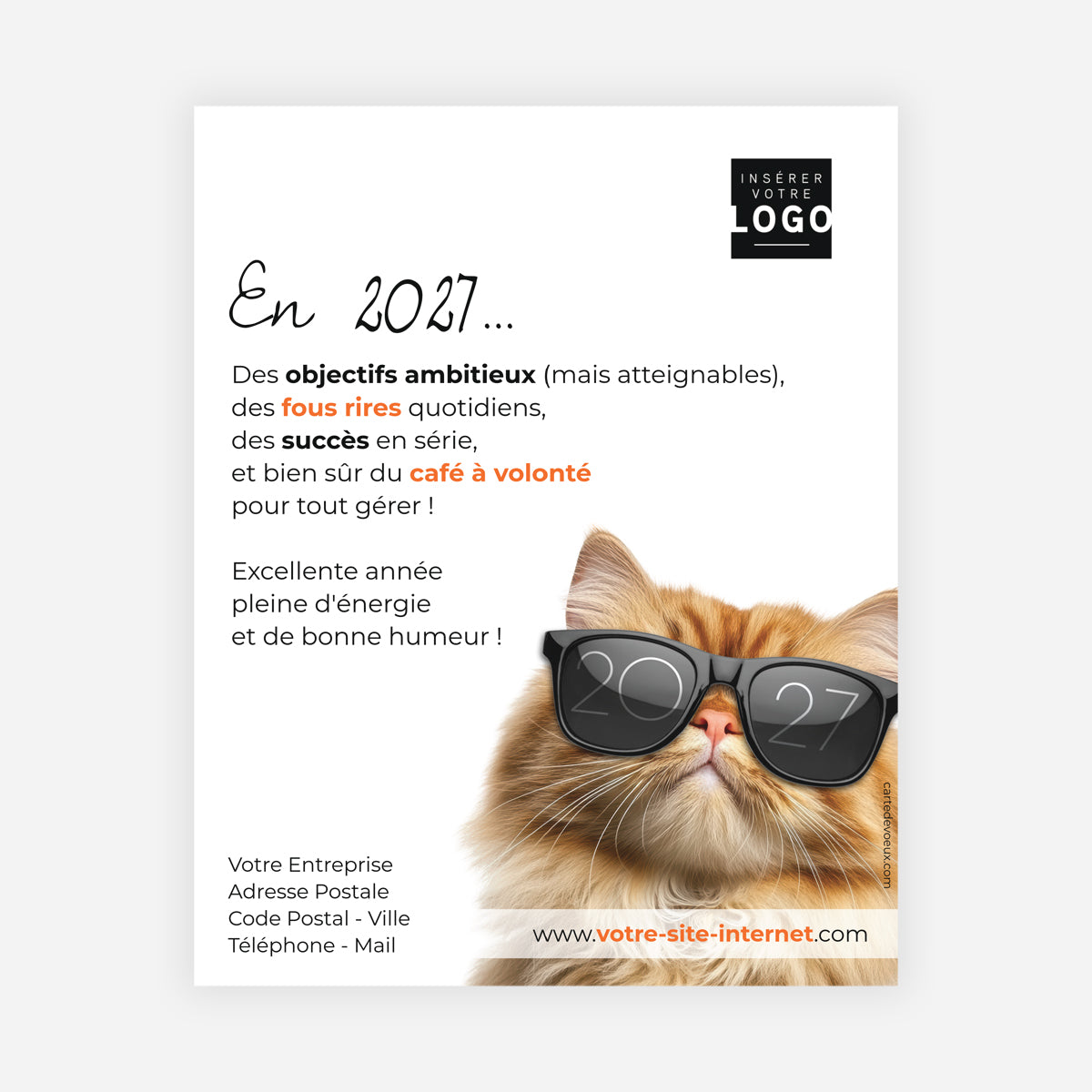 Objectif 2027 | Vœux professionnels • Carte virtuelle • eCard Image photo N° 1