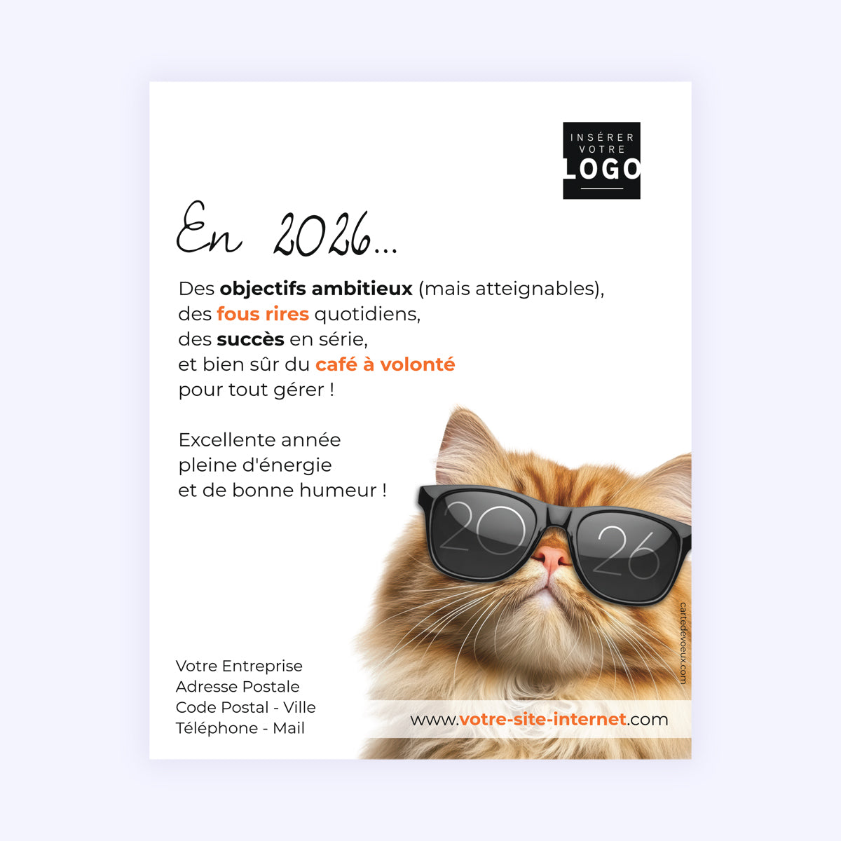Objectif 2026 | Vœux professionnels • Carte virtuelle • eCard Image photo N° 1