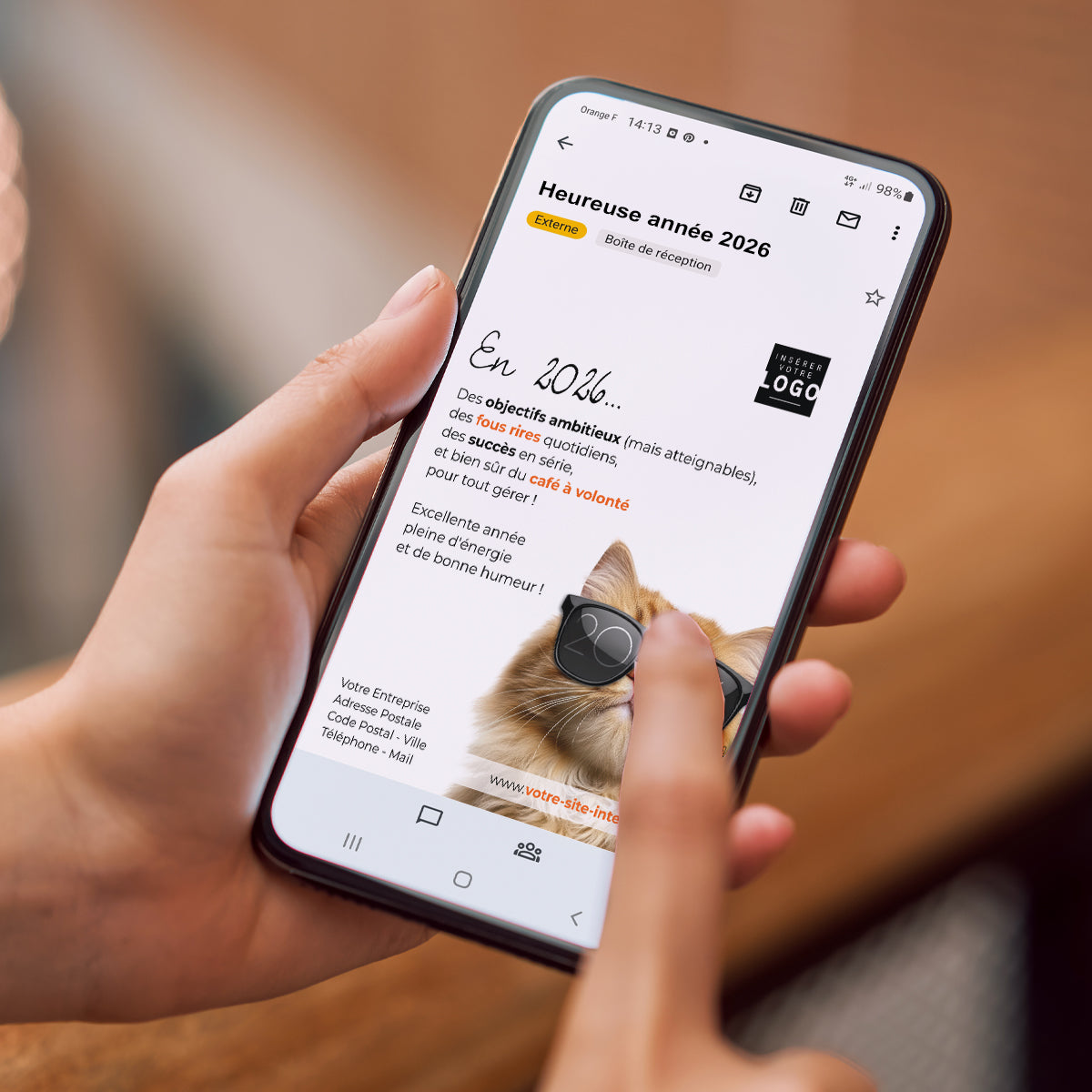Objectif 2026 | Vœux professionnels • Carte virtuelle • eCard Image photo N° 2
