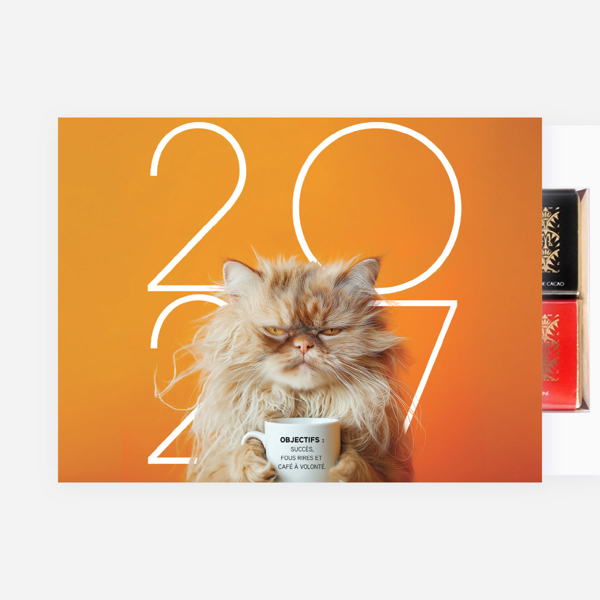 Objectif 2027 | Vœux professionnels • Boite chocolat personnalisée • Chocolats Maxim's photo N° 2
