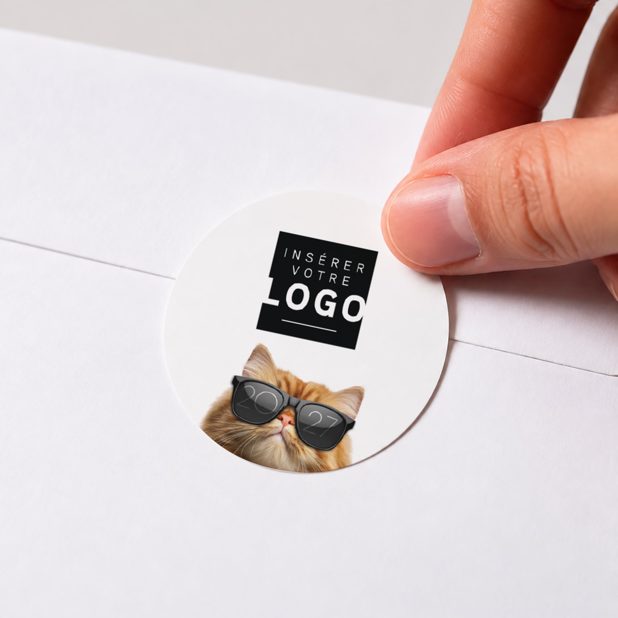Objectif 2027 | Vœux professionnels • Sticker • Rond photo N° 1