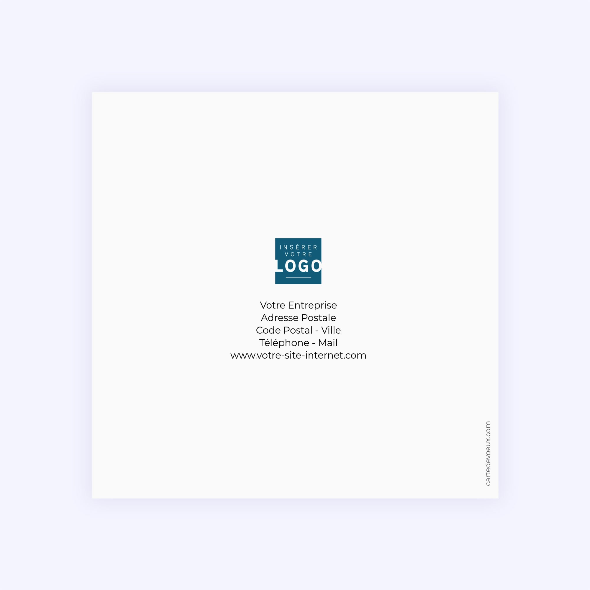 Équilibre Végétal | Vœux professionnels • Carte de voeux • Carré double photo N° 3